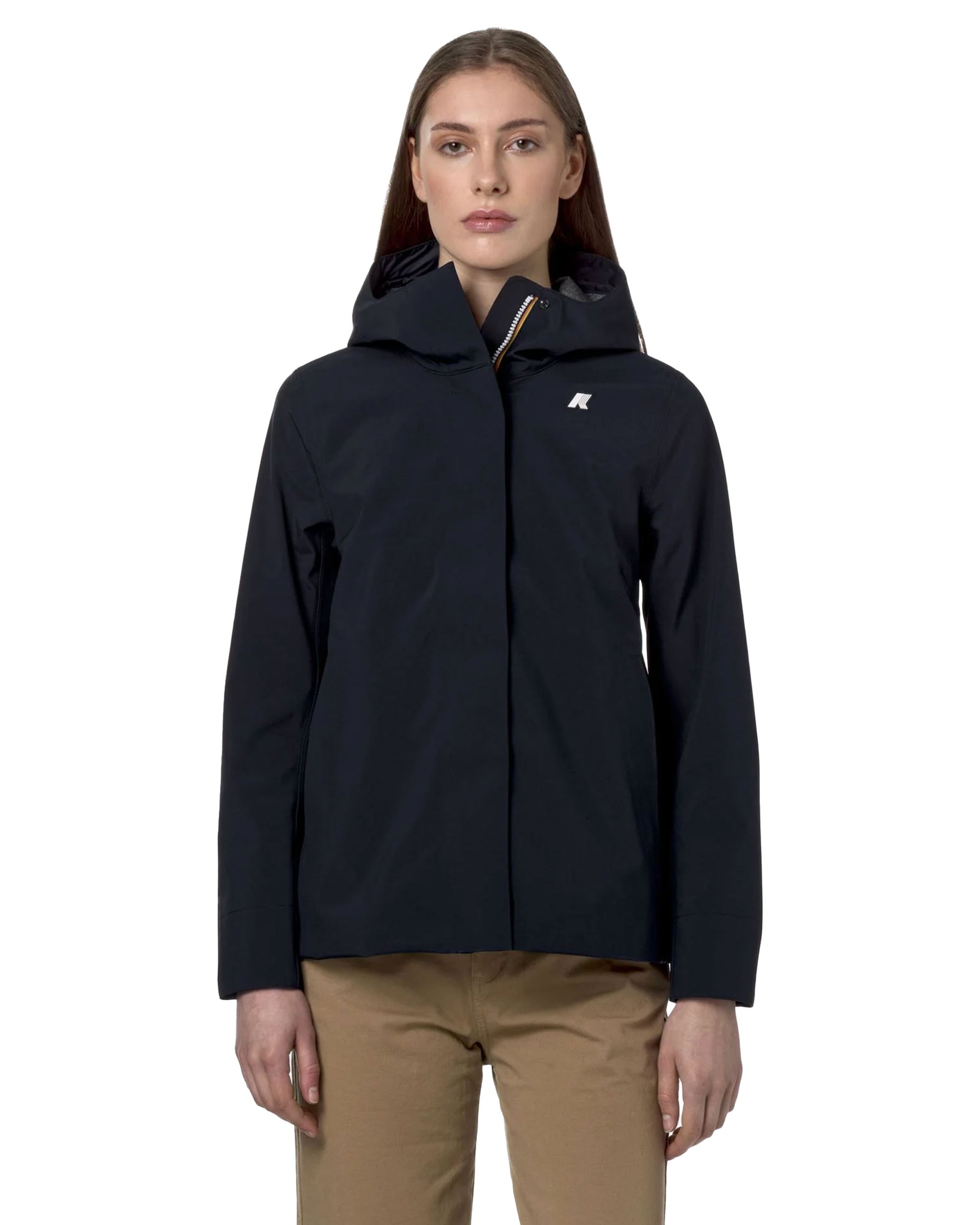 Woman's Jackets K-Way Madalina Bonded Jersey Blue