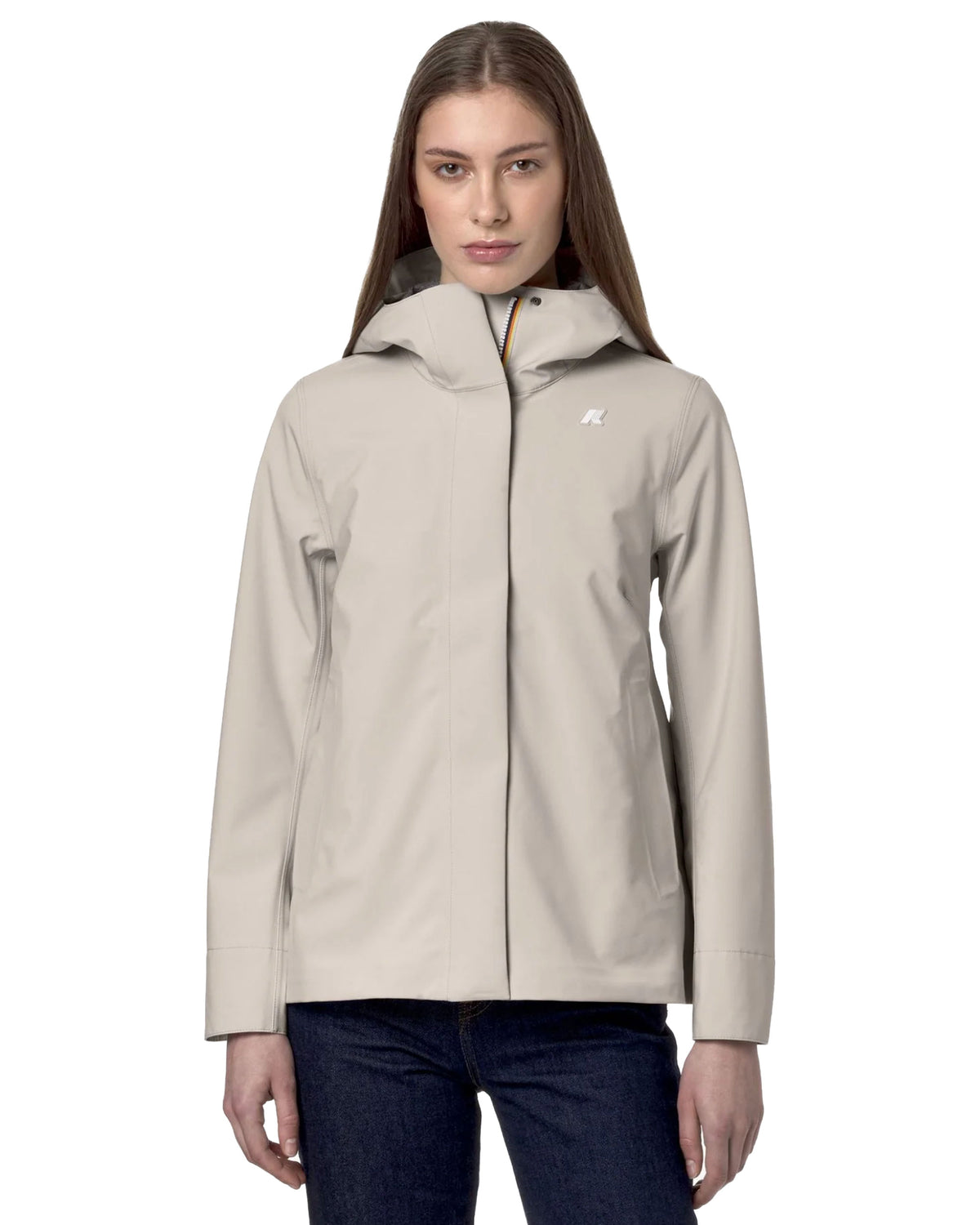 Giacca Donna K-Way Madalina Bonded Jersry Beige