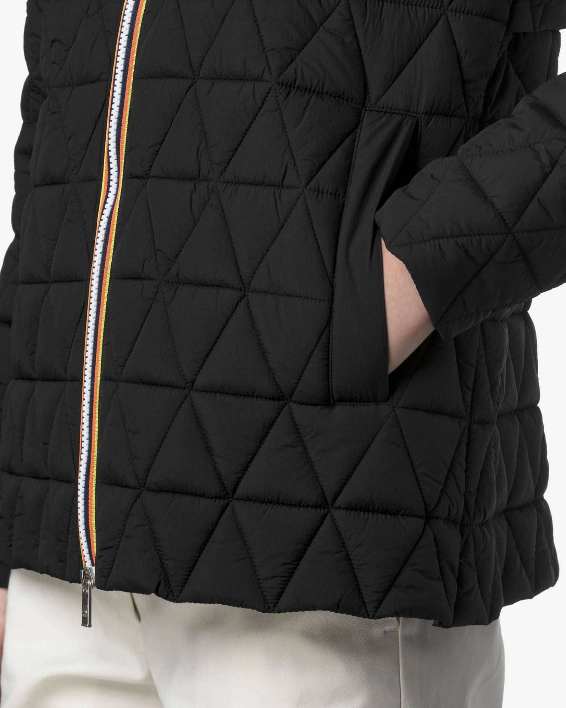 Giacca Donna K-Way Madaline Diamond Quilted Warm Nero