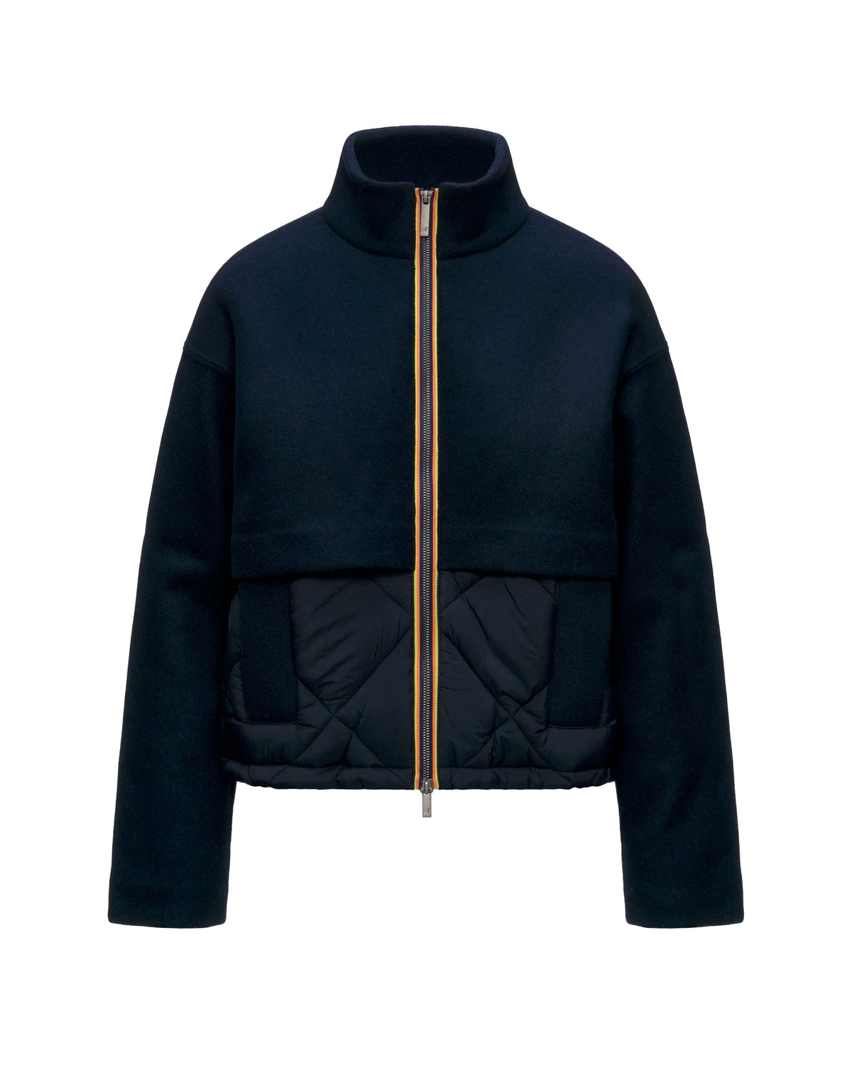 Giacca Donna K-Way Mandie Wool Nylon Warm Blu