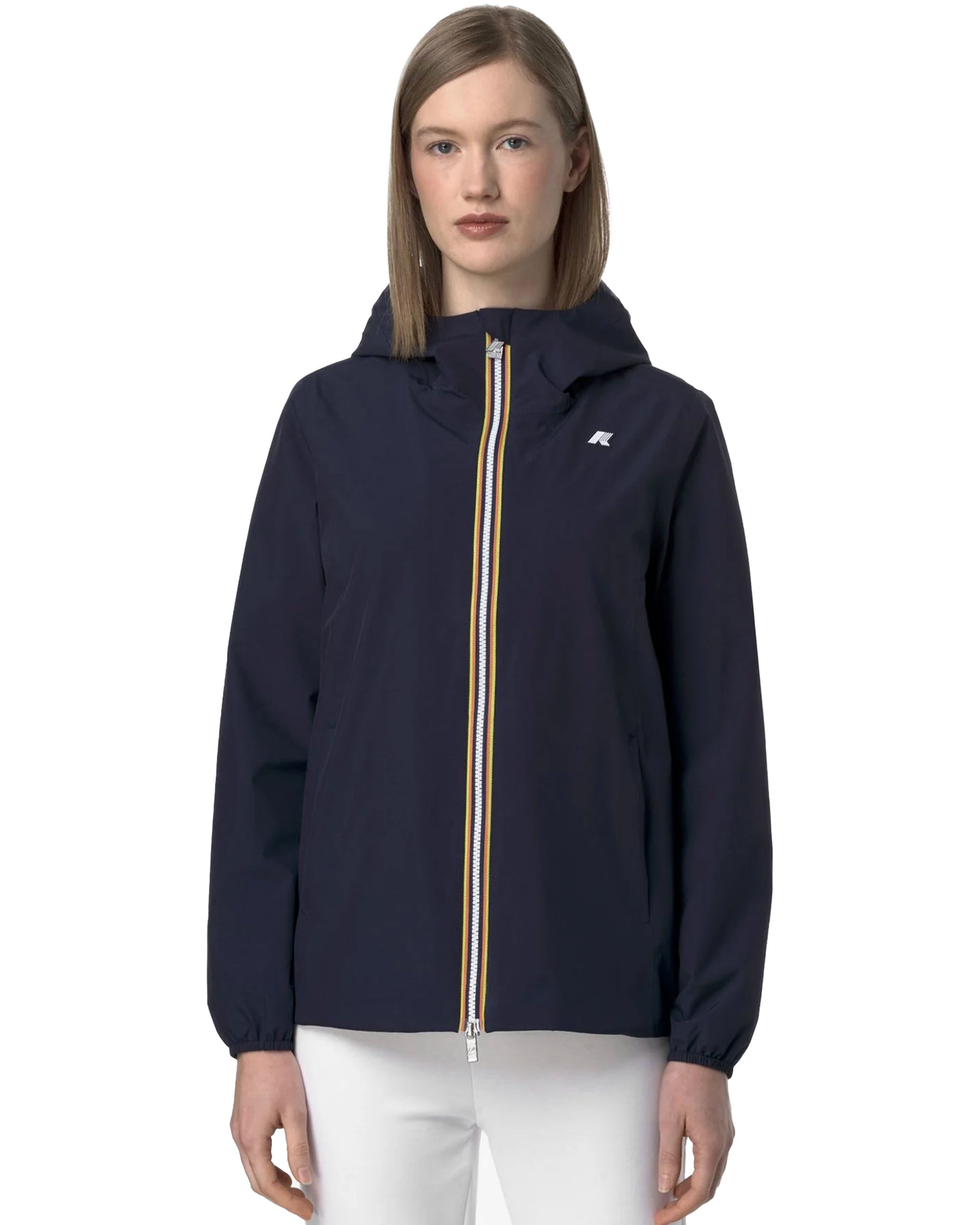 Giacca Donna K-Way Marguerite Stretch Poly Jersey Blu