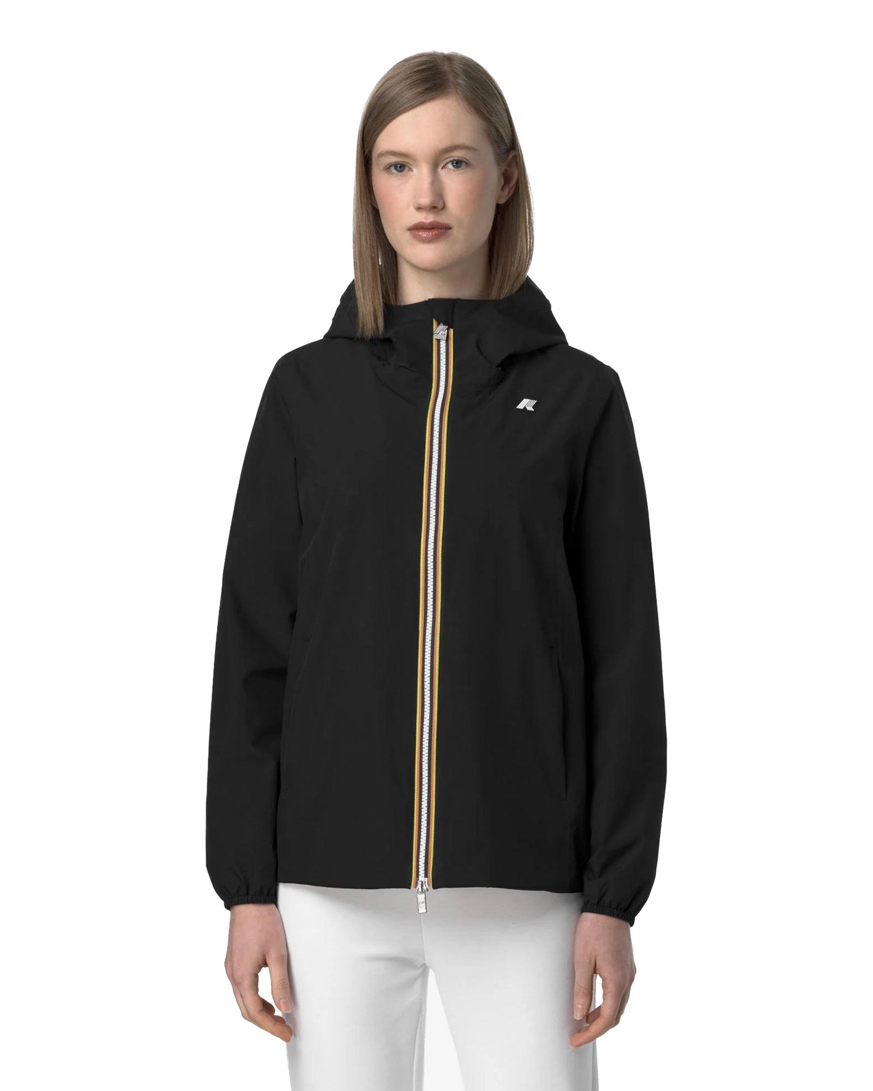 Giacca Donna K-Way Marguerite Stretch Poly Jersey Nero