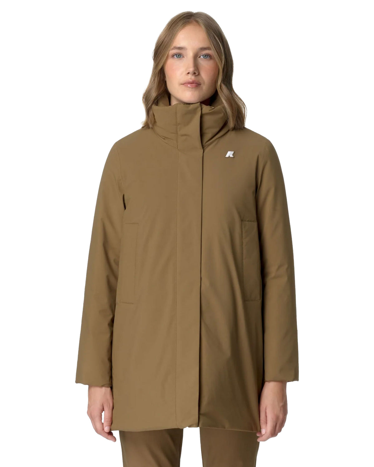 Giacca Donna K-Way Marla St Warm Corda Marrone