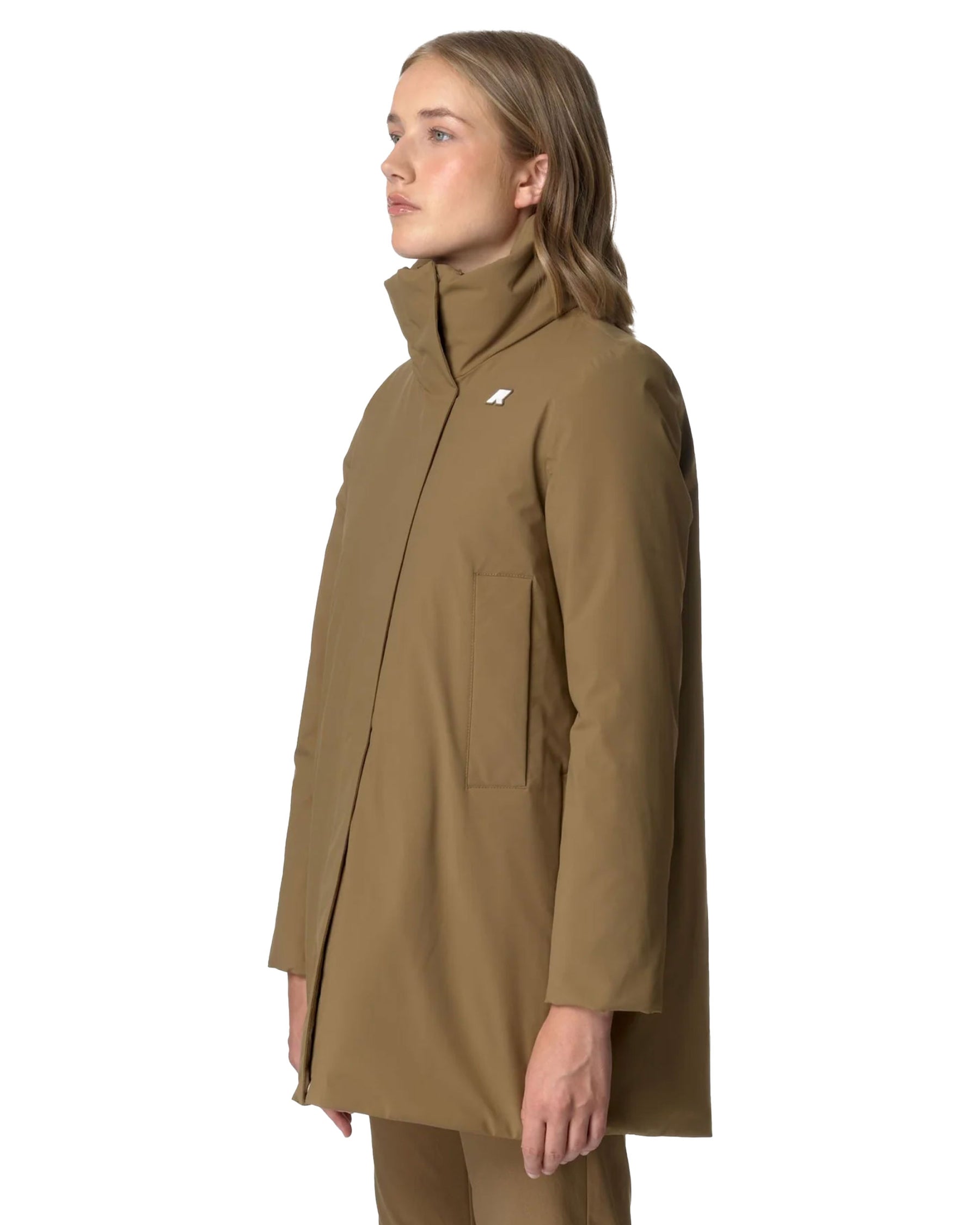 Giacca Donna K-Way Marla St Warm Corda Marrone