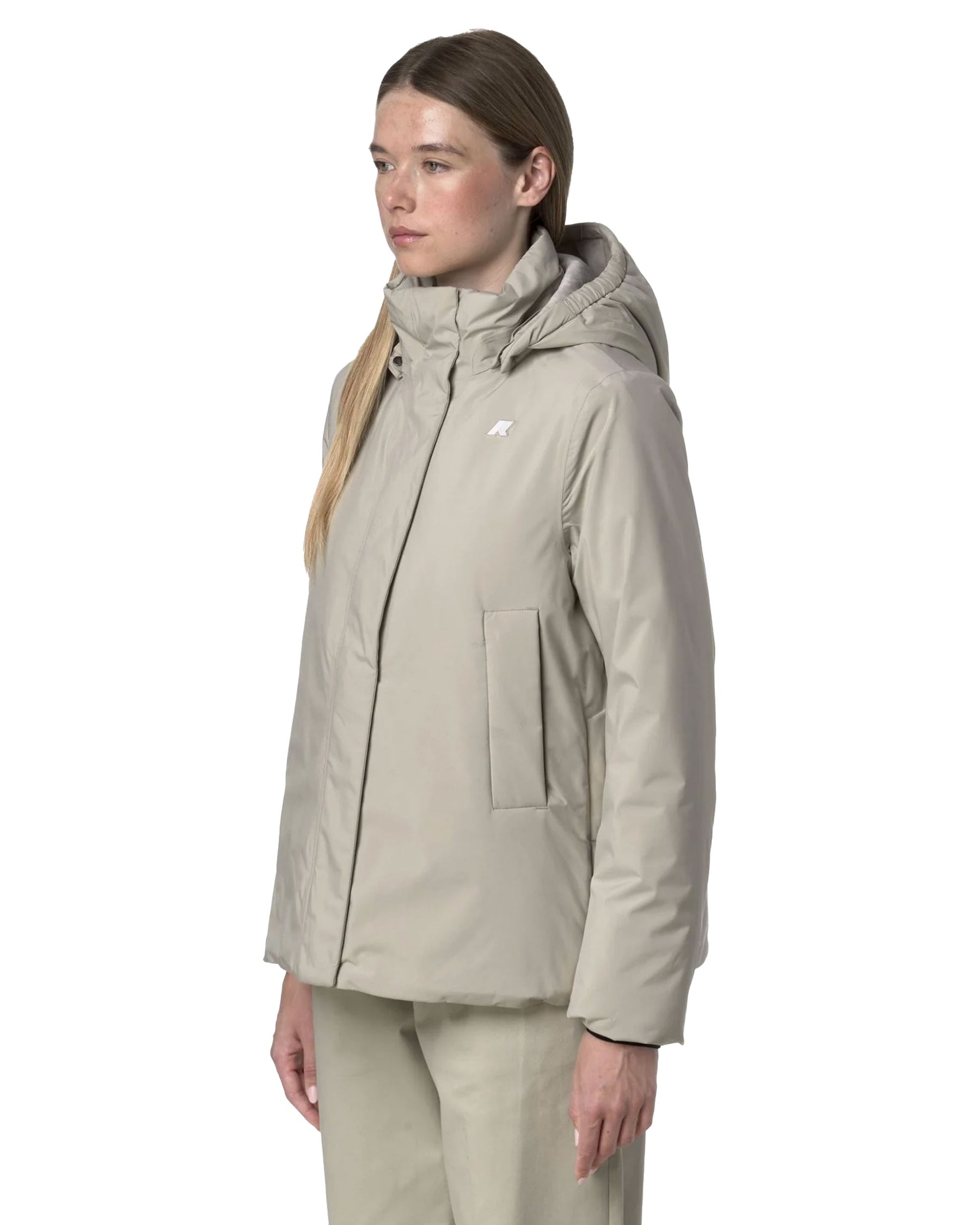Giacca Donna K-Way Marlette Soft Touch Marmotta Beige