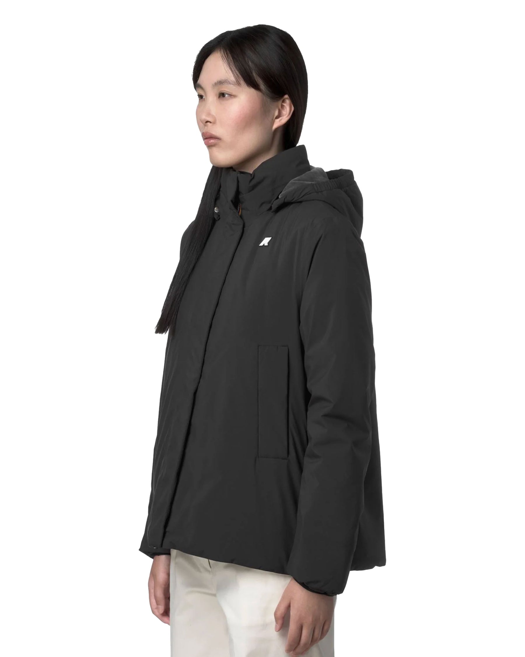 Giacca Donna K-Way Marlette Soft Touch Marmotta Nero