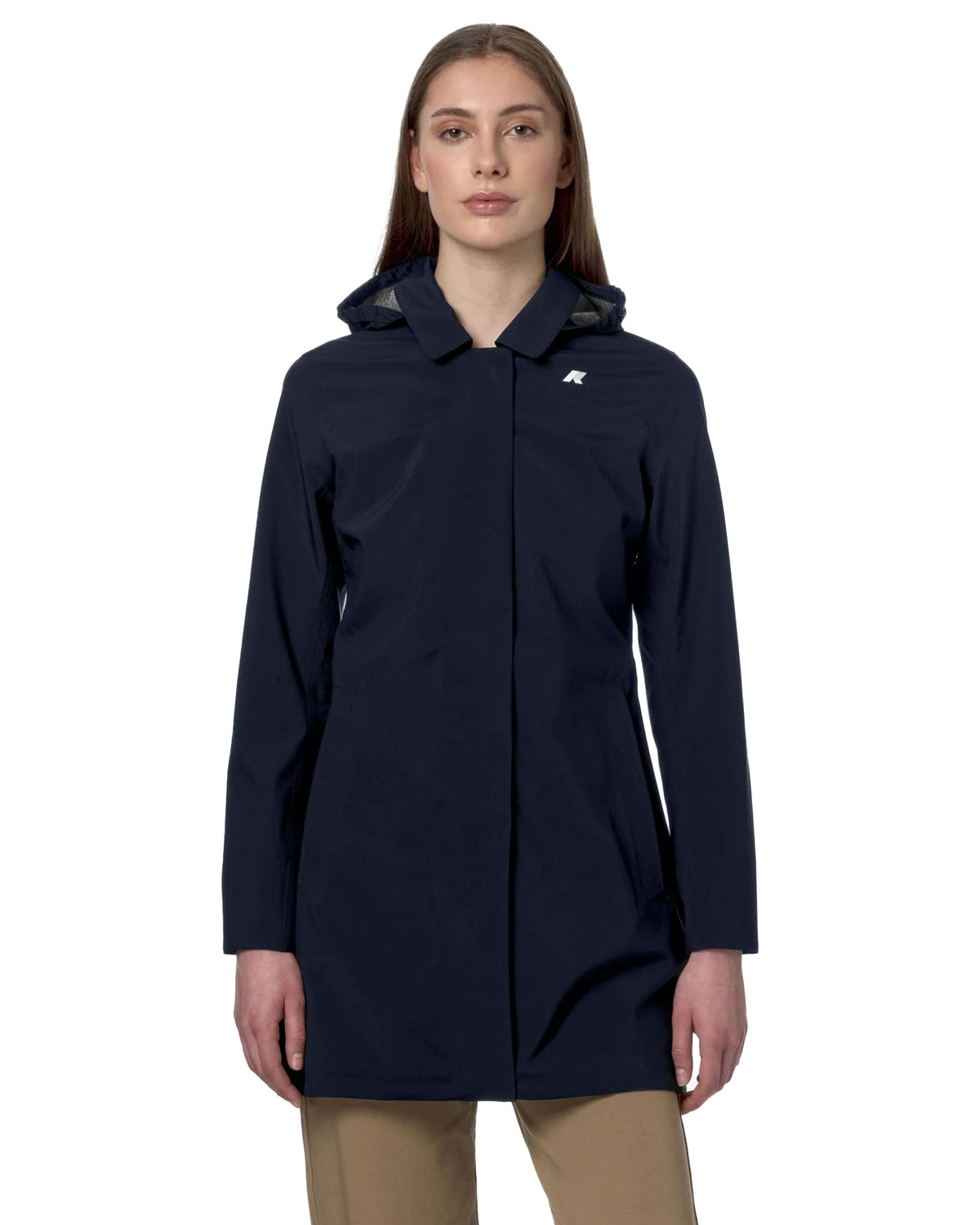 Giacca Donna K-Way Mathy Bonded Jersey Blu