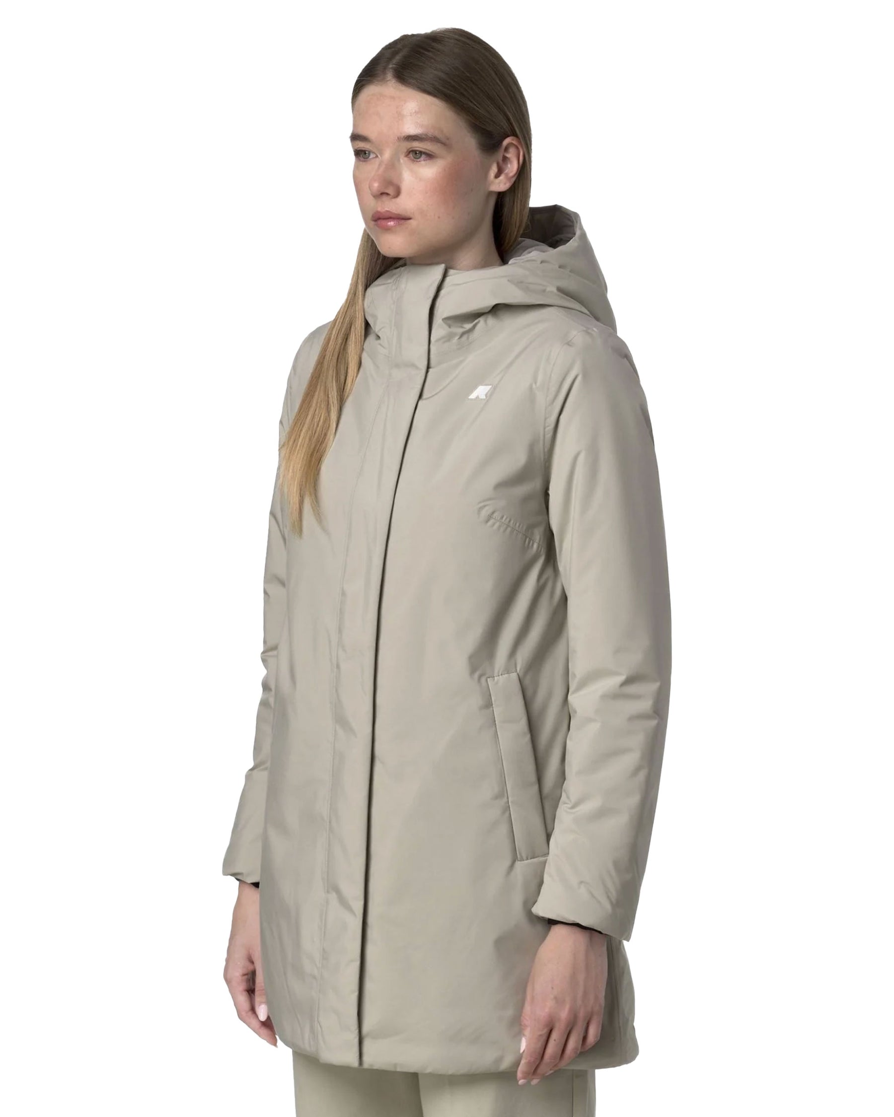 Giacca Donna K-Way Sophie Soft Touch Marmotta Beige