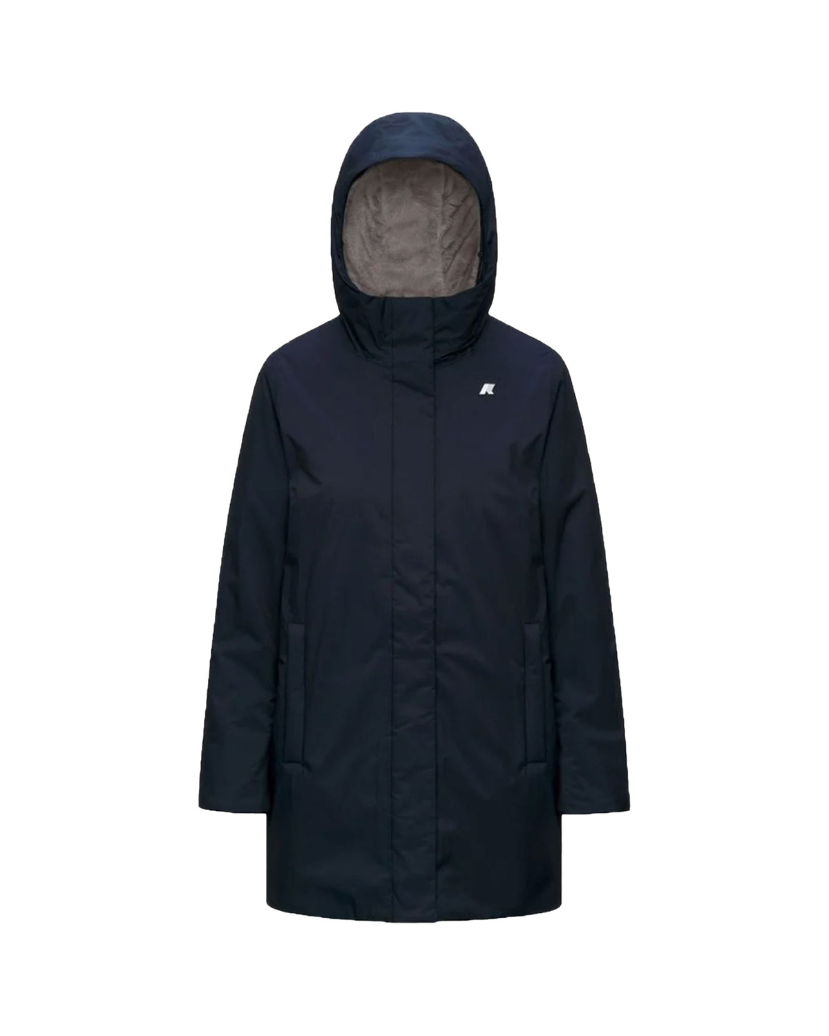 Giacca Donna K-Way Sophie Twill Soft Beaver Blu