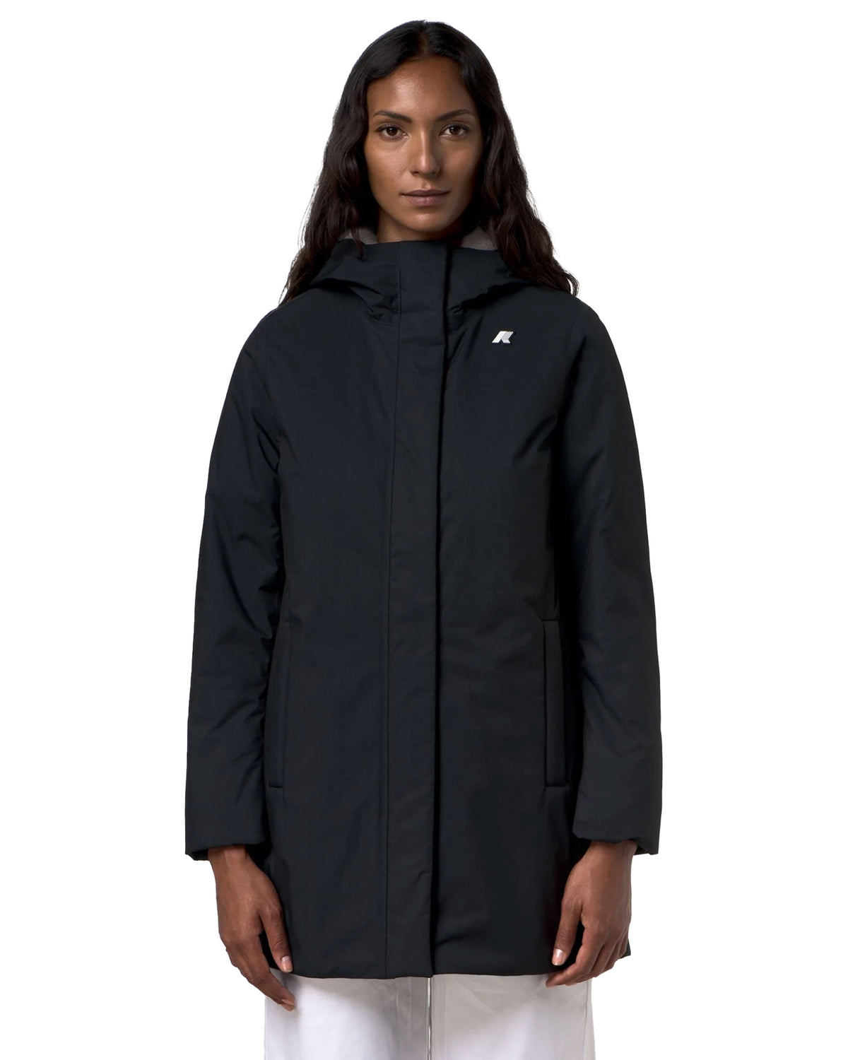 Giacca Donna K-Way Sophie Twill Soft Beaver Nero