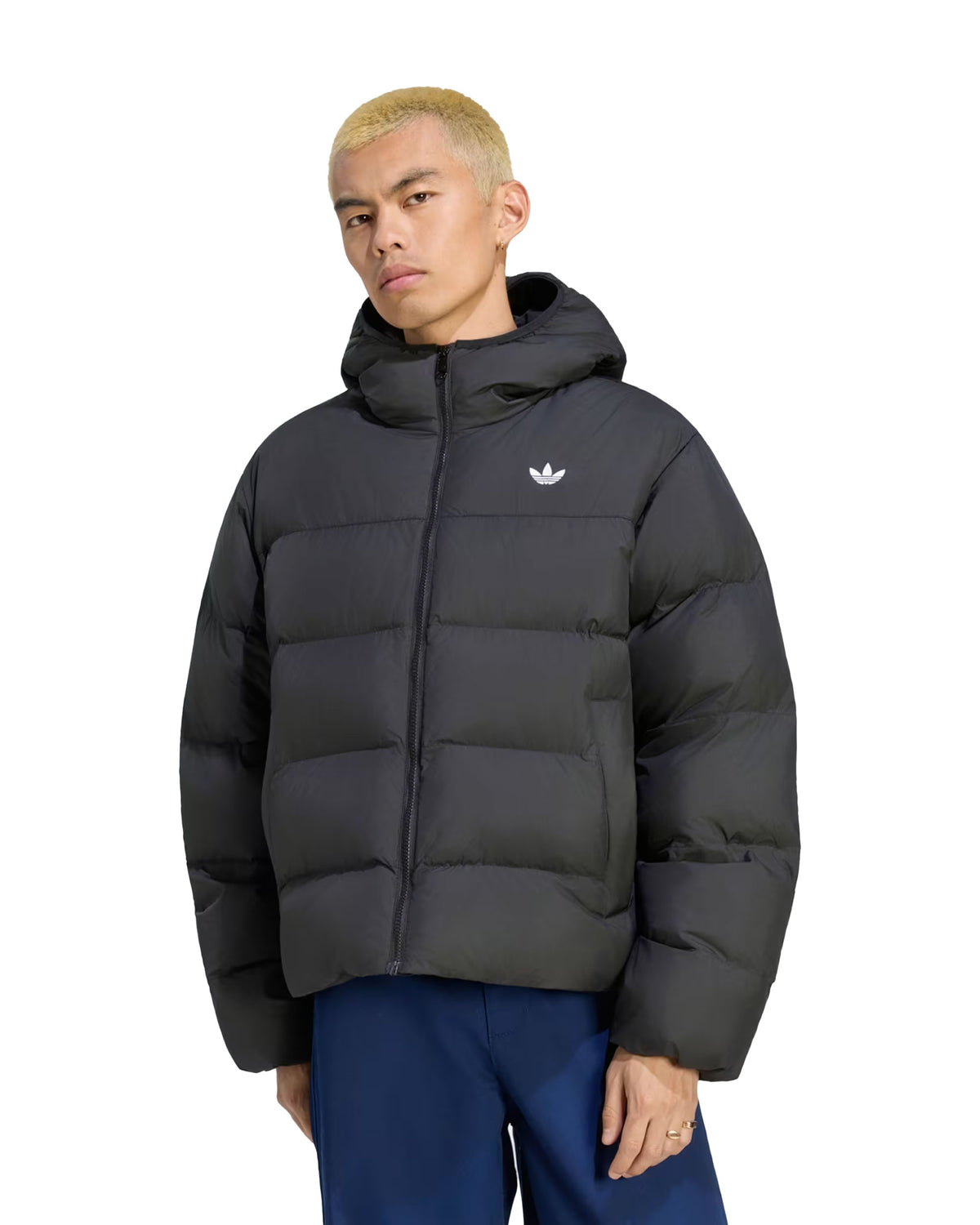 Giacca Uomo Adidas Hooded Regen Jacket Nero