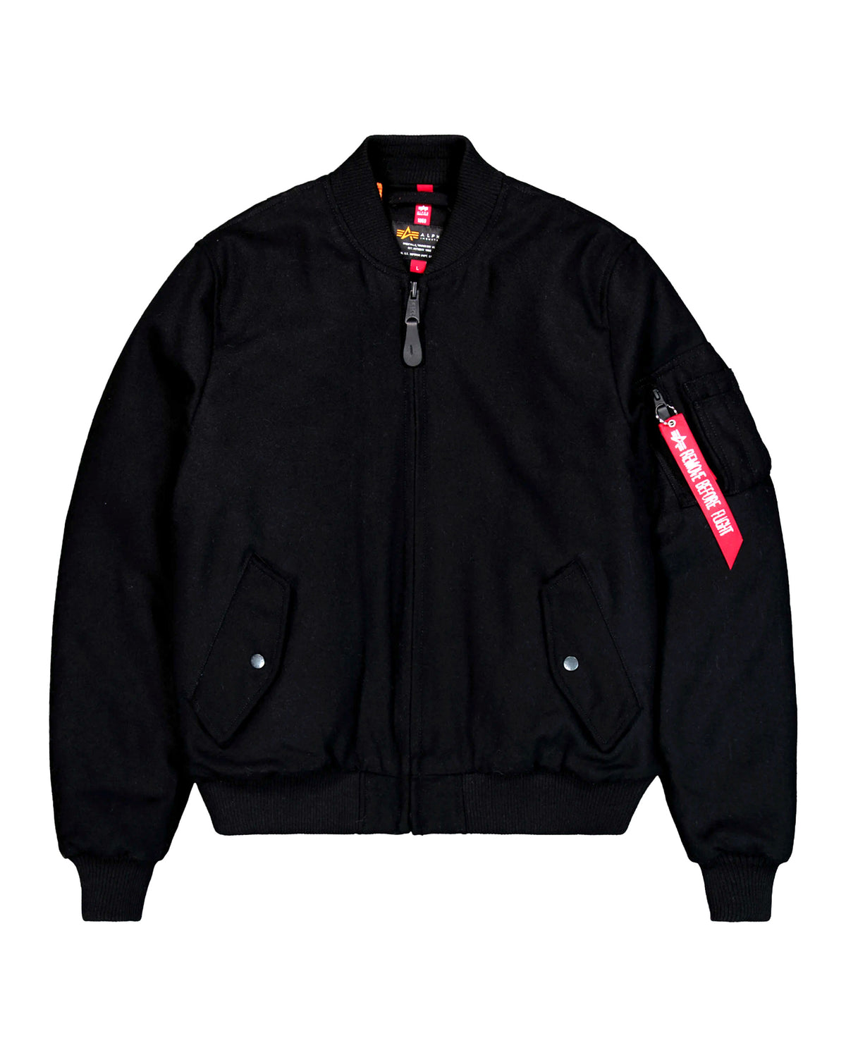 Giacca Uomo Alpha Industries MA-1 Wool Nero
