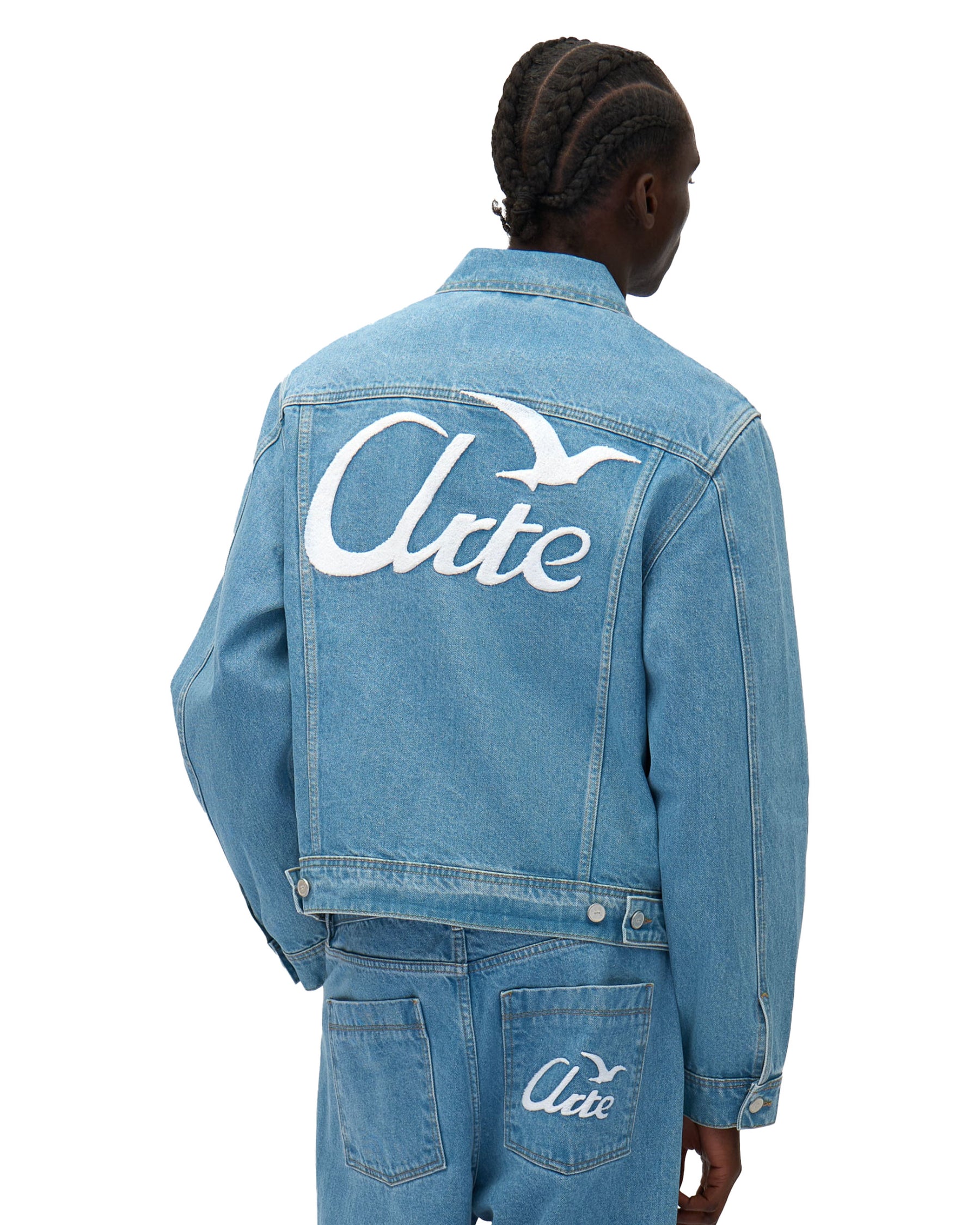 Giacca Uomo Arte Antwerp Bird Back Jacket Bleach