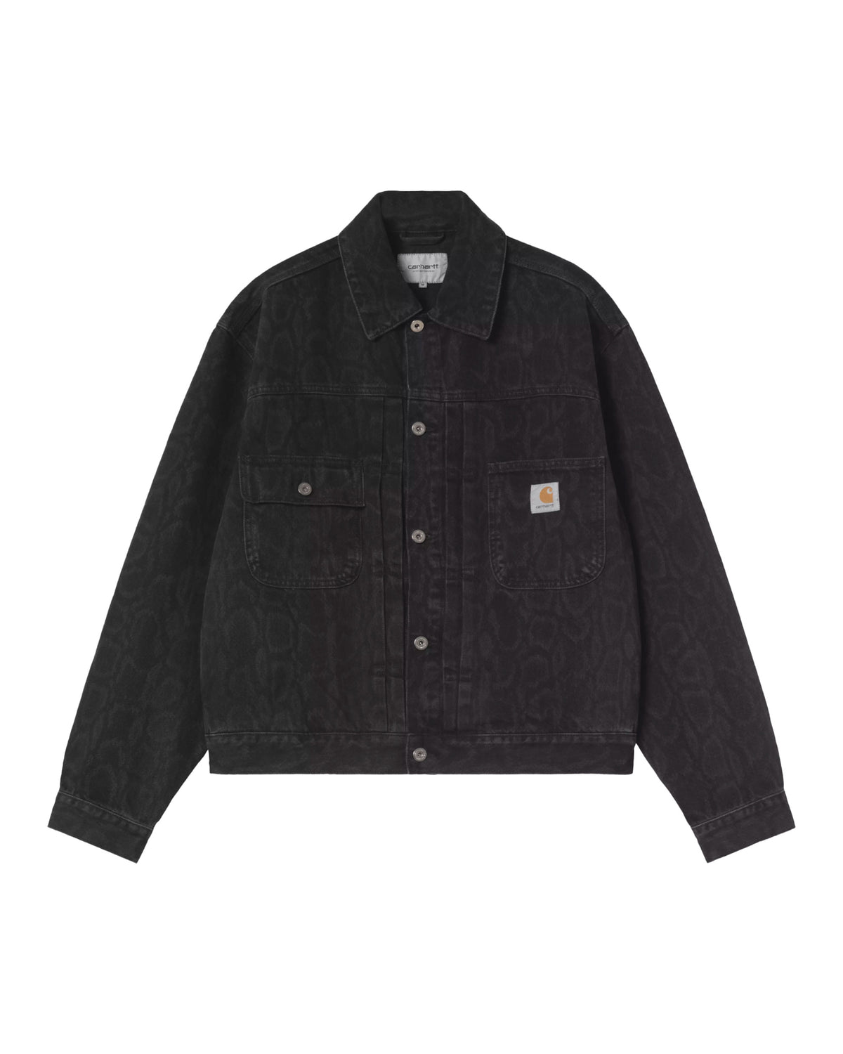 Giacca Uomo Carhartt Wip Belmar Jacket Snake Camo Nero