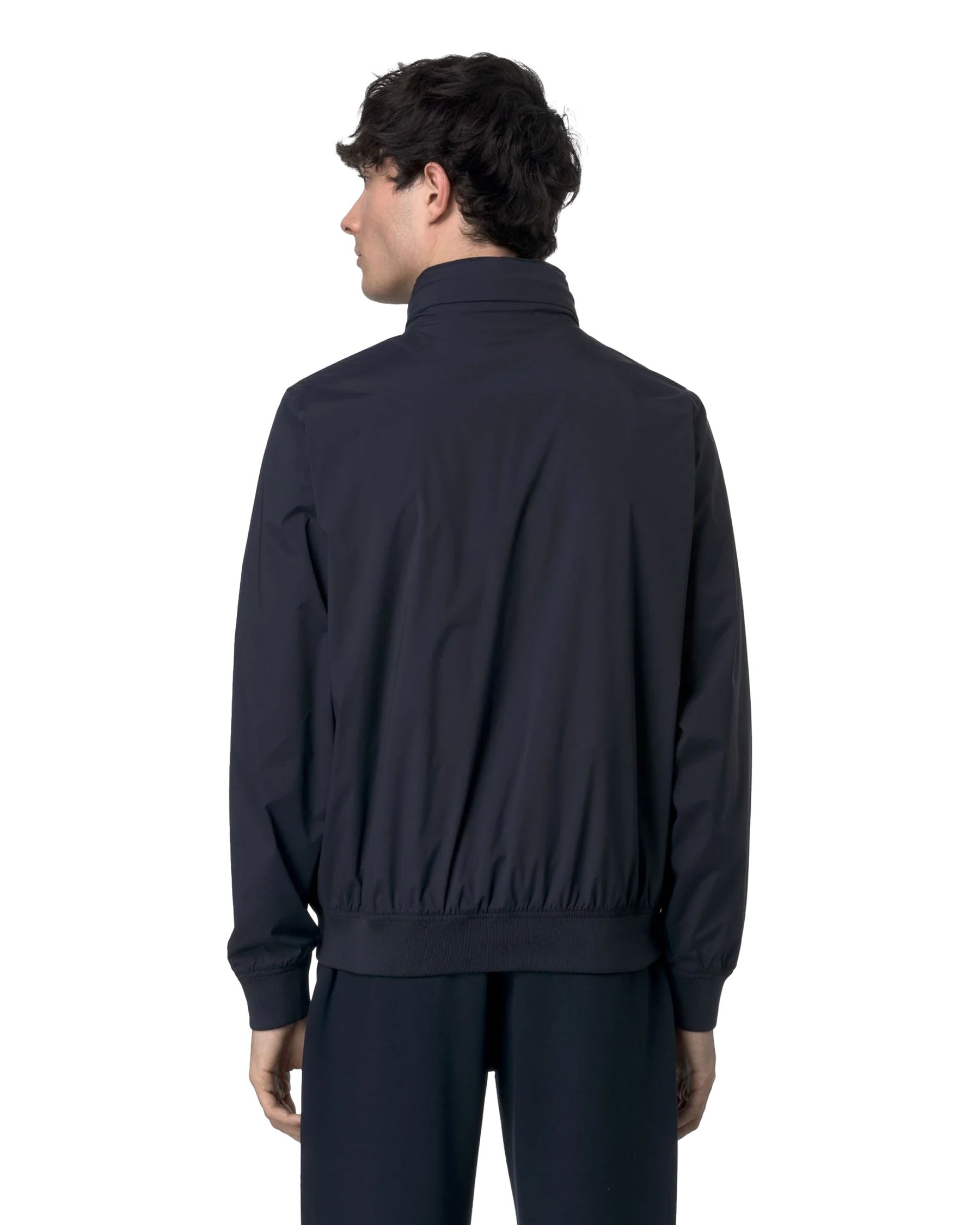 Giacca Uomo K-Way Amaury Stretch Nylon Jersey Blu