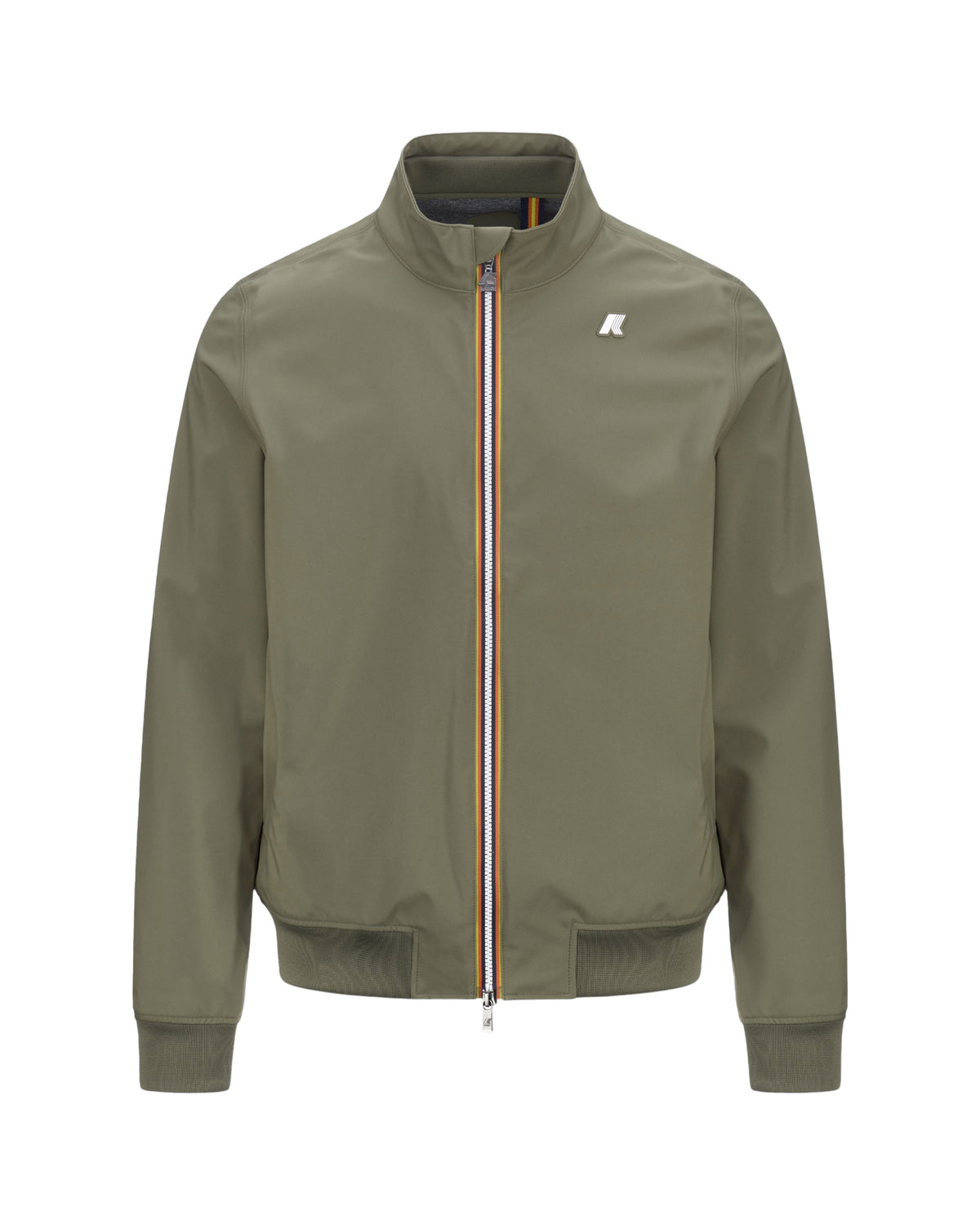 Giacca Uomo K-Way Arsene Bonded Jersey Verde Militare