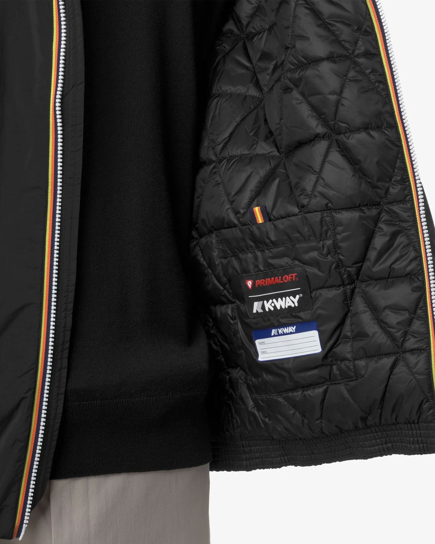 Giacca Uomo K-Way Jack Plain Warm Nero