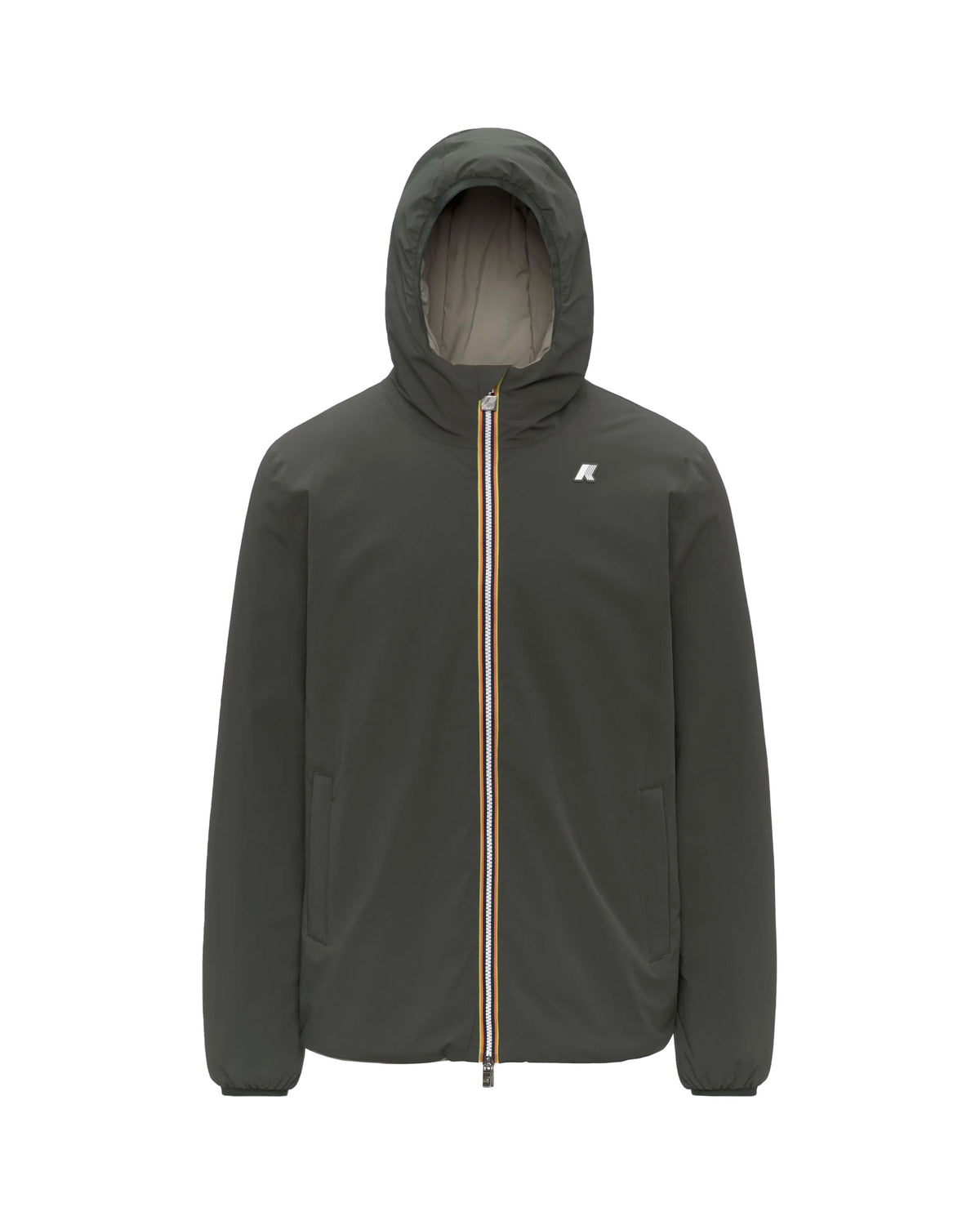 Giacca Uomo K-Way Jack St Warm Double Nero Verde Grigio