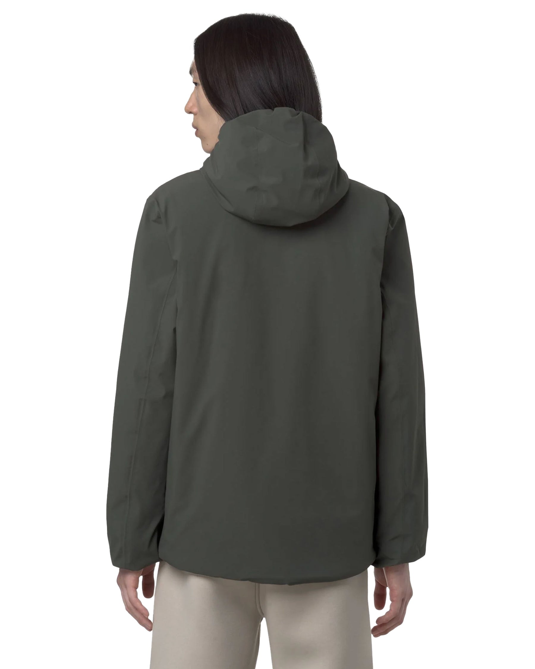 Giacca Uomo K-Way Jack St Warm Double Nero Verde Grigio
