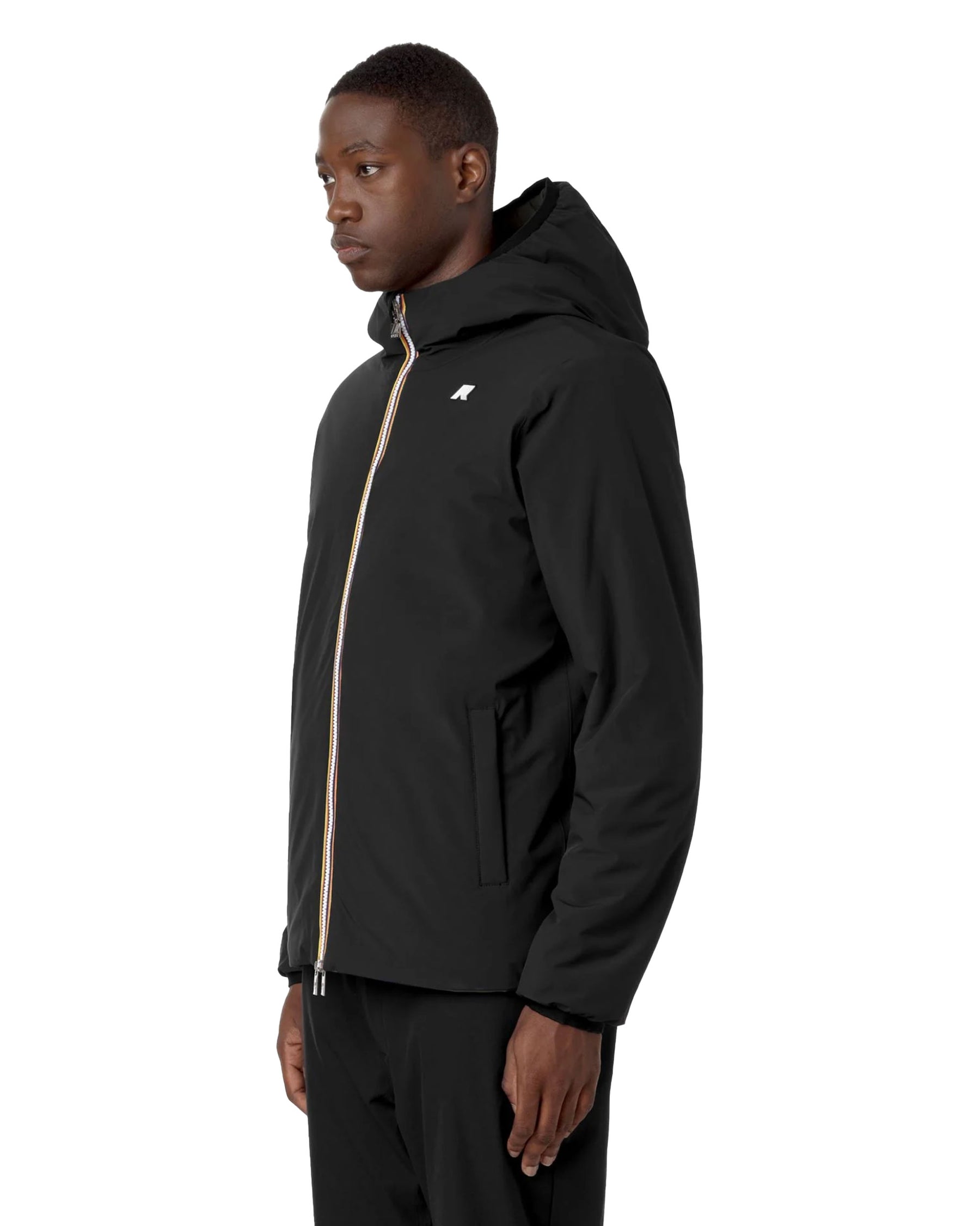 Giacca Uomo K-Way Jack St Warm Double Nero Verde