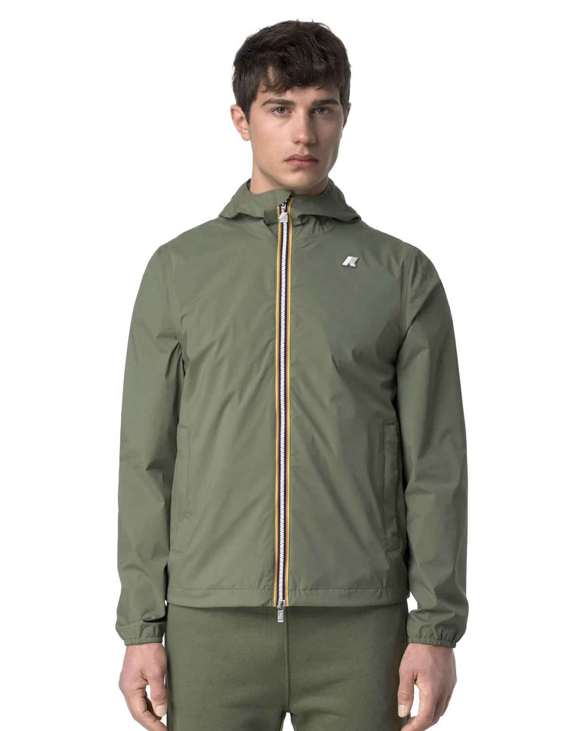 K-Way Jack Stretch Nylon Jersey Men's Jacket Green