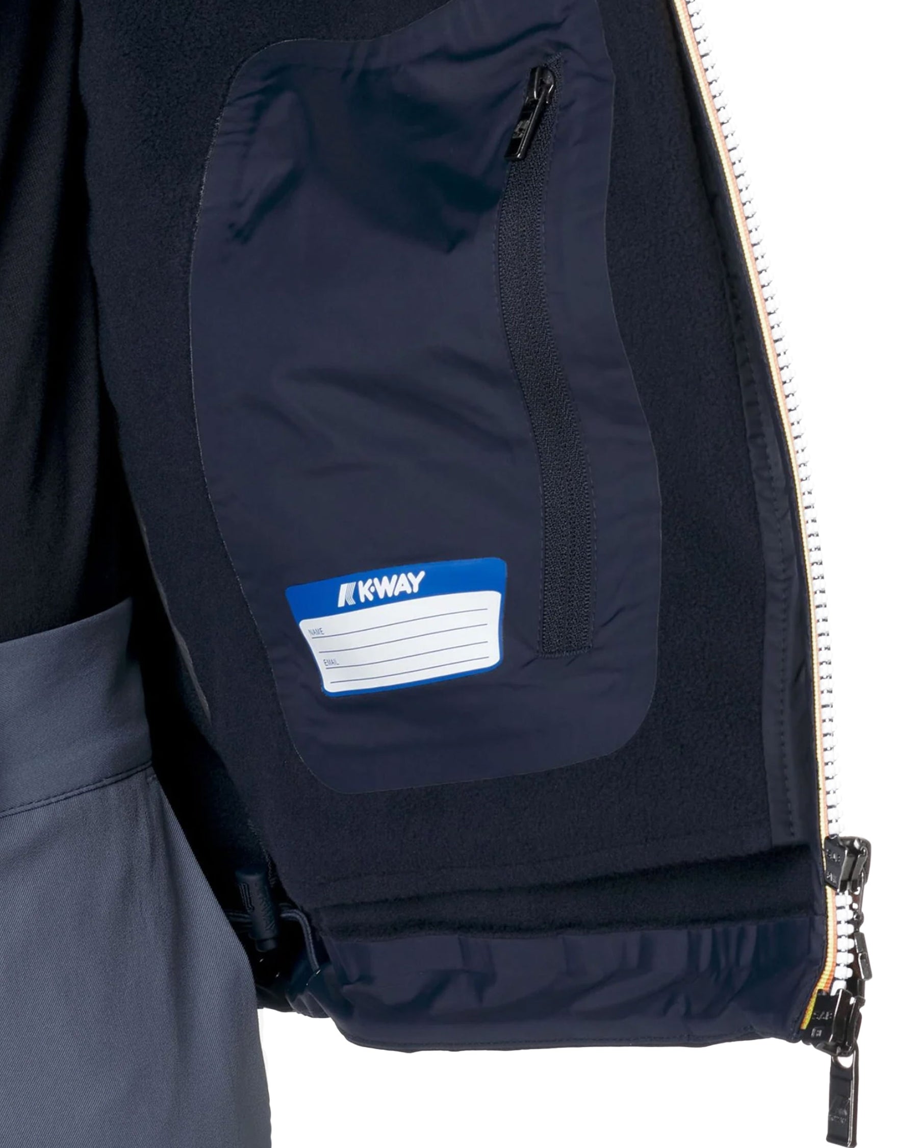 Giacca Uomo K-Way Jacko Bonded Pile Blu
