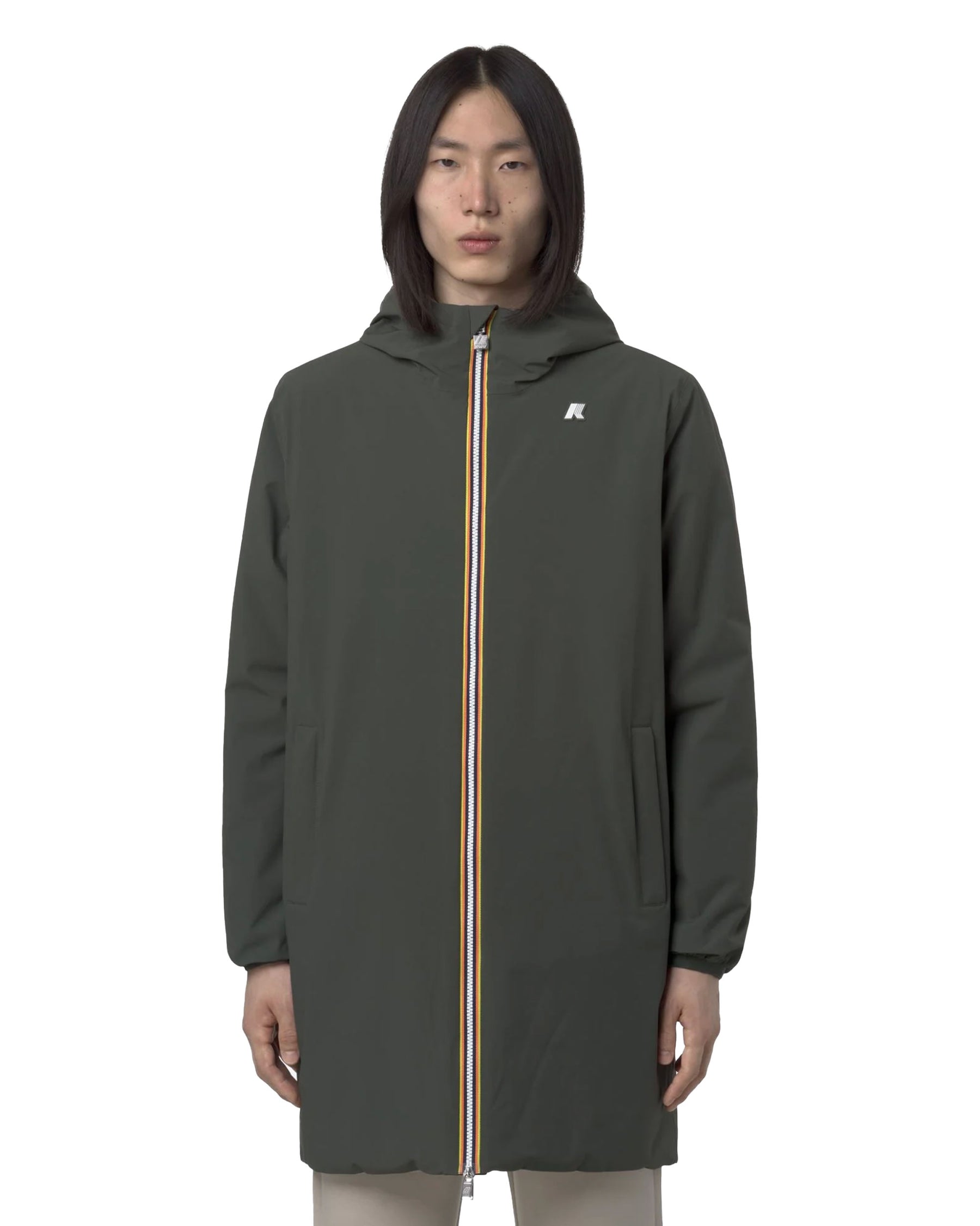 Giacca Uomo K-Way Jacob St Warm Double Verde
