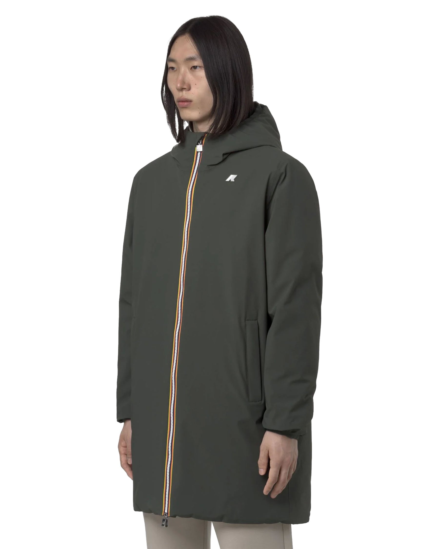 Giacca Uomo K-Way Jacob St Warm Double Verde