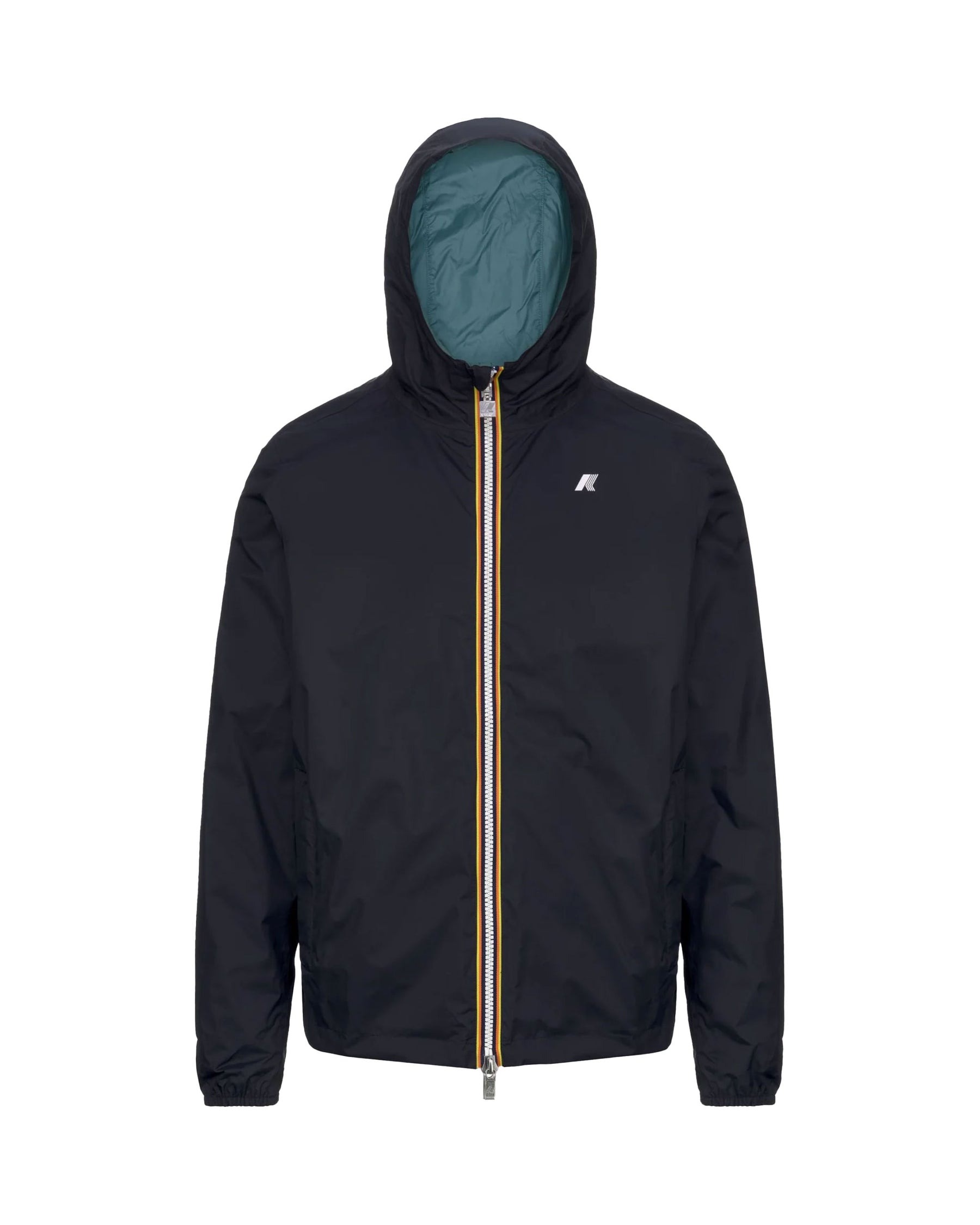 Man Jacket K-Way Jake Eco Plus Double Blue D-Green