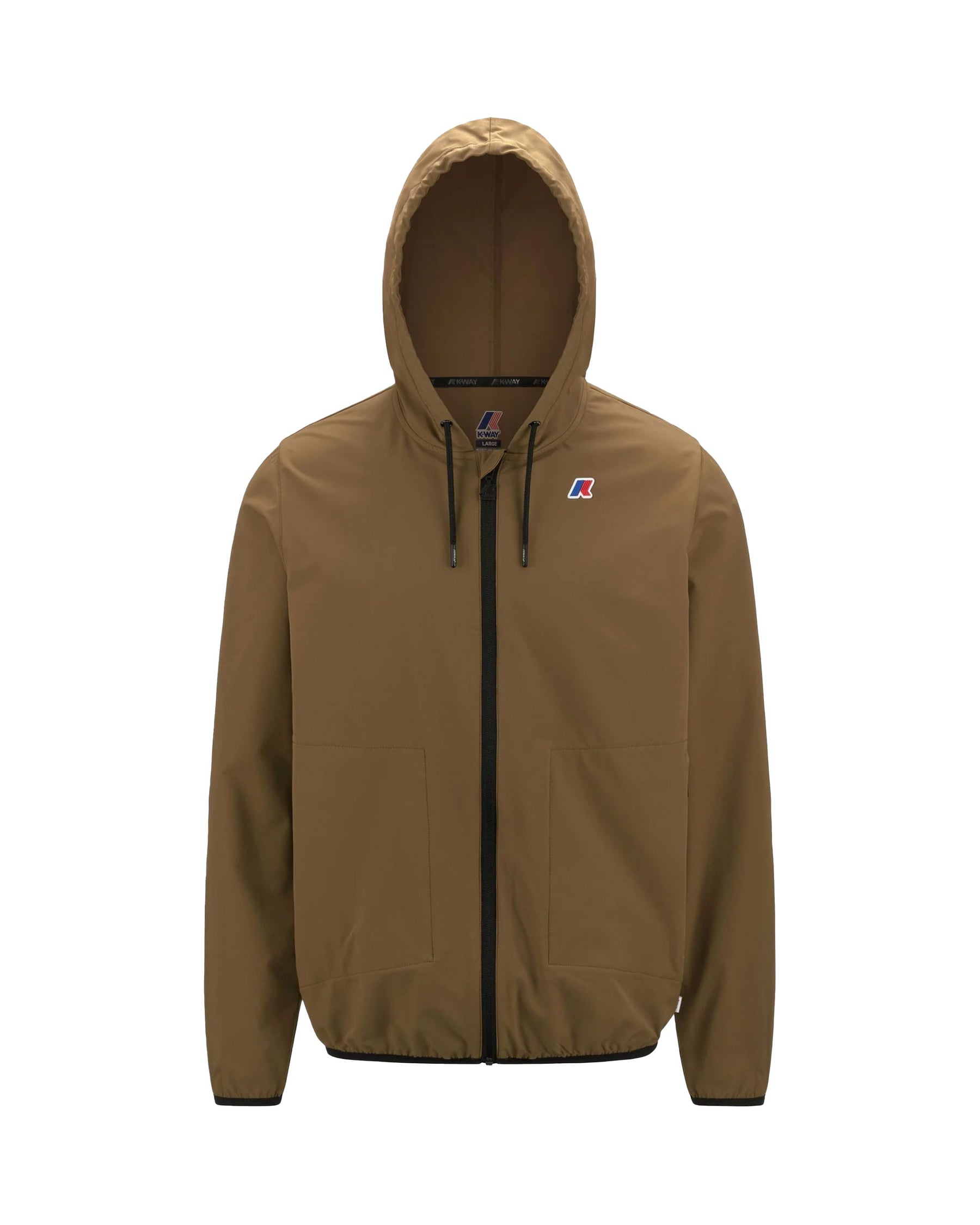 Man Jacket K-WAY Jourdain Travel Brown Corda