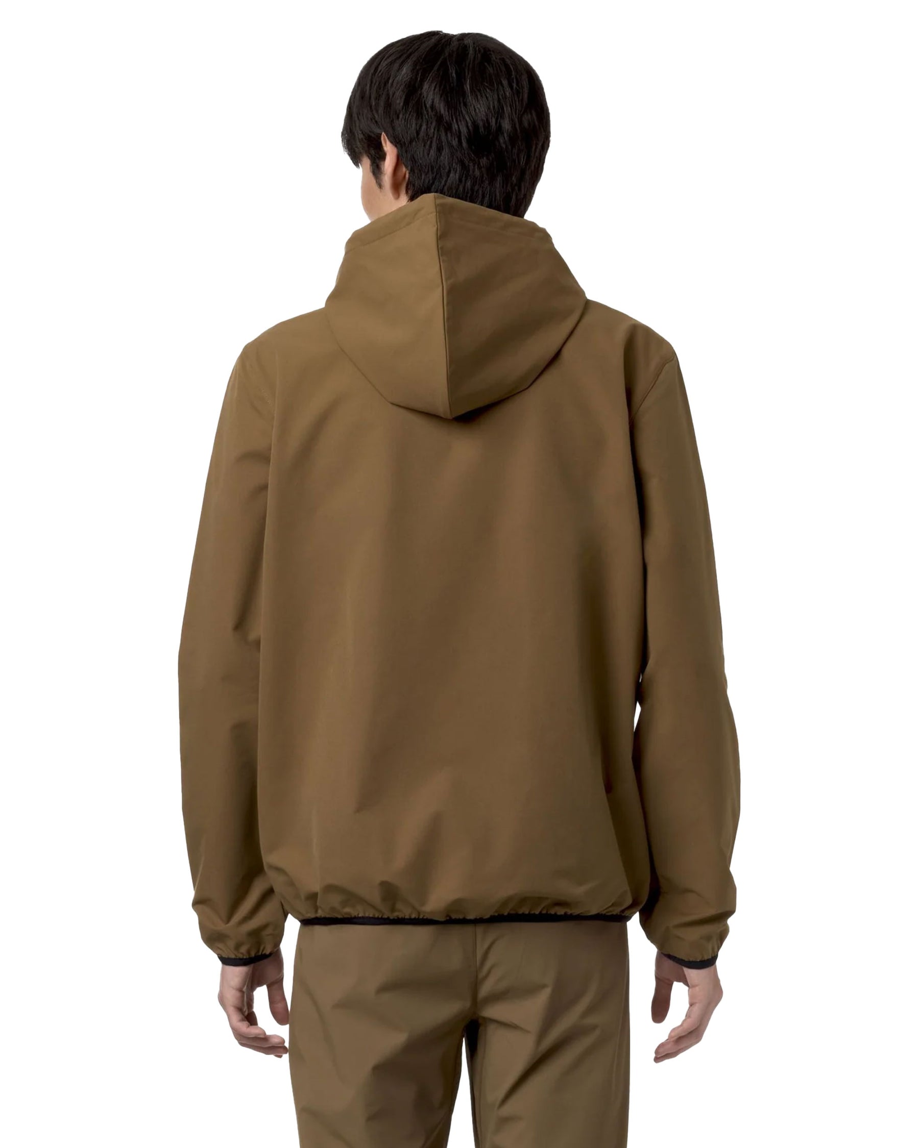 Man Jacket K-WAY Jourdain Travel Brown Corda