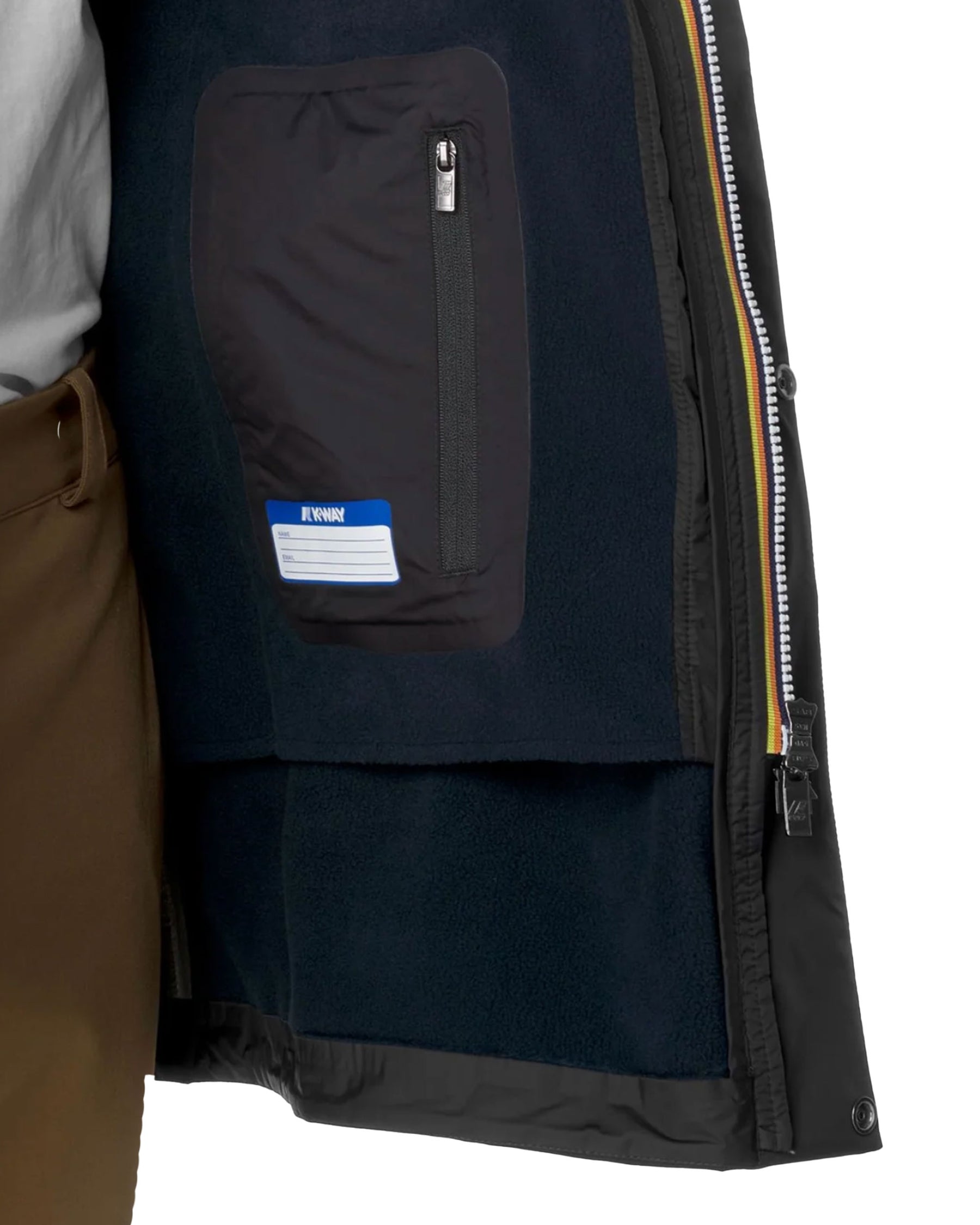 Giacca Uomo K-Way Marlyn Bonded Pile Nero