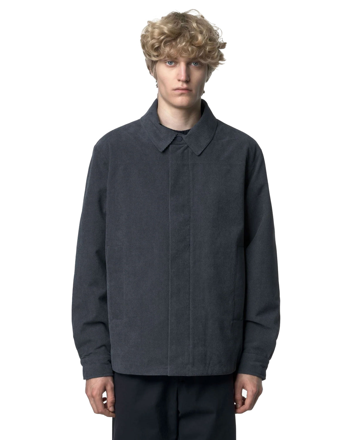 Giacca Uomo K-Way Shary Courduroy Blu Chiaro