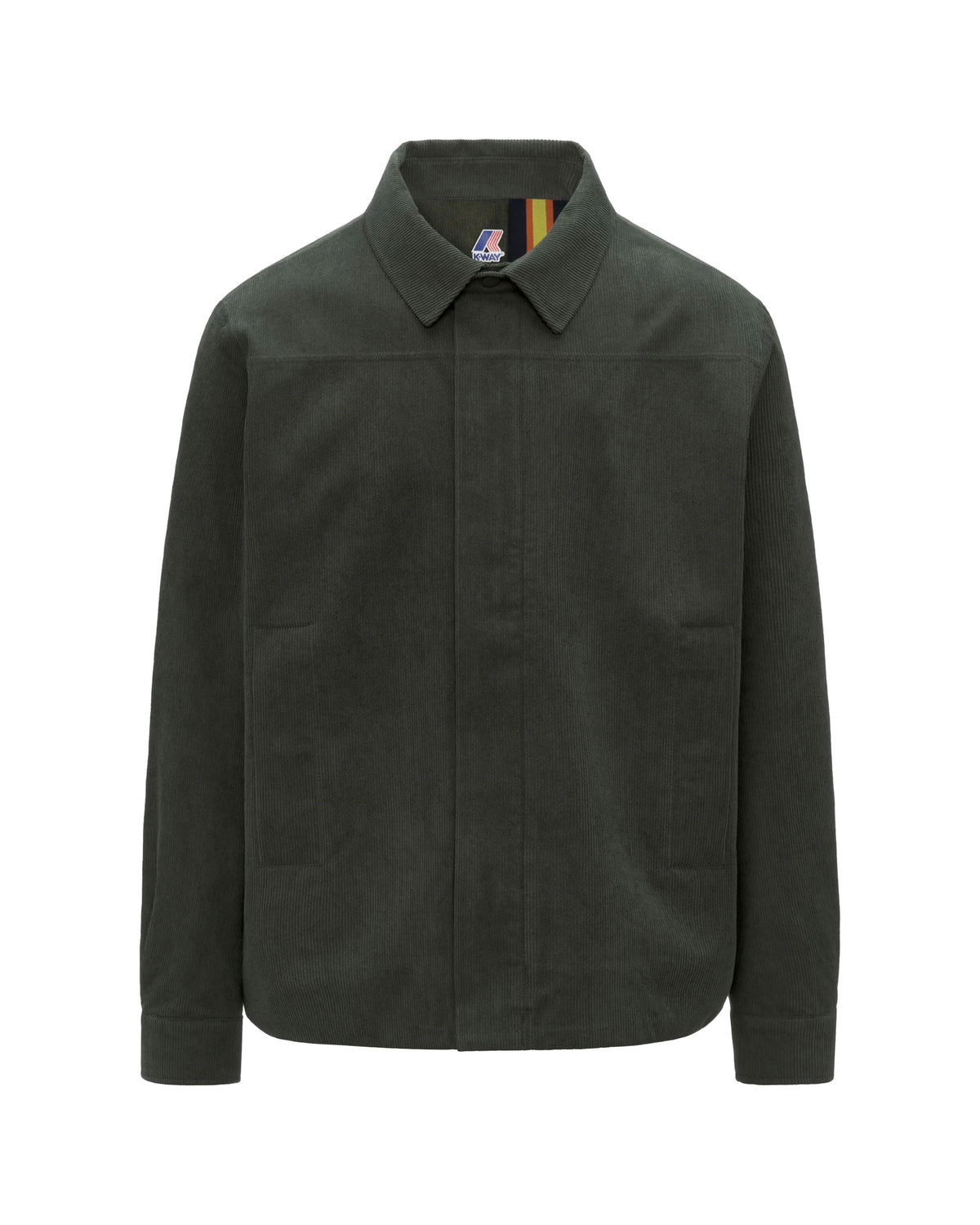 Giacca Uomo K-Way Shary Courduroy Verde