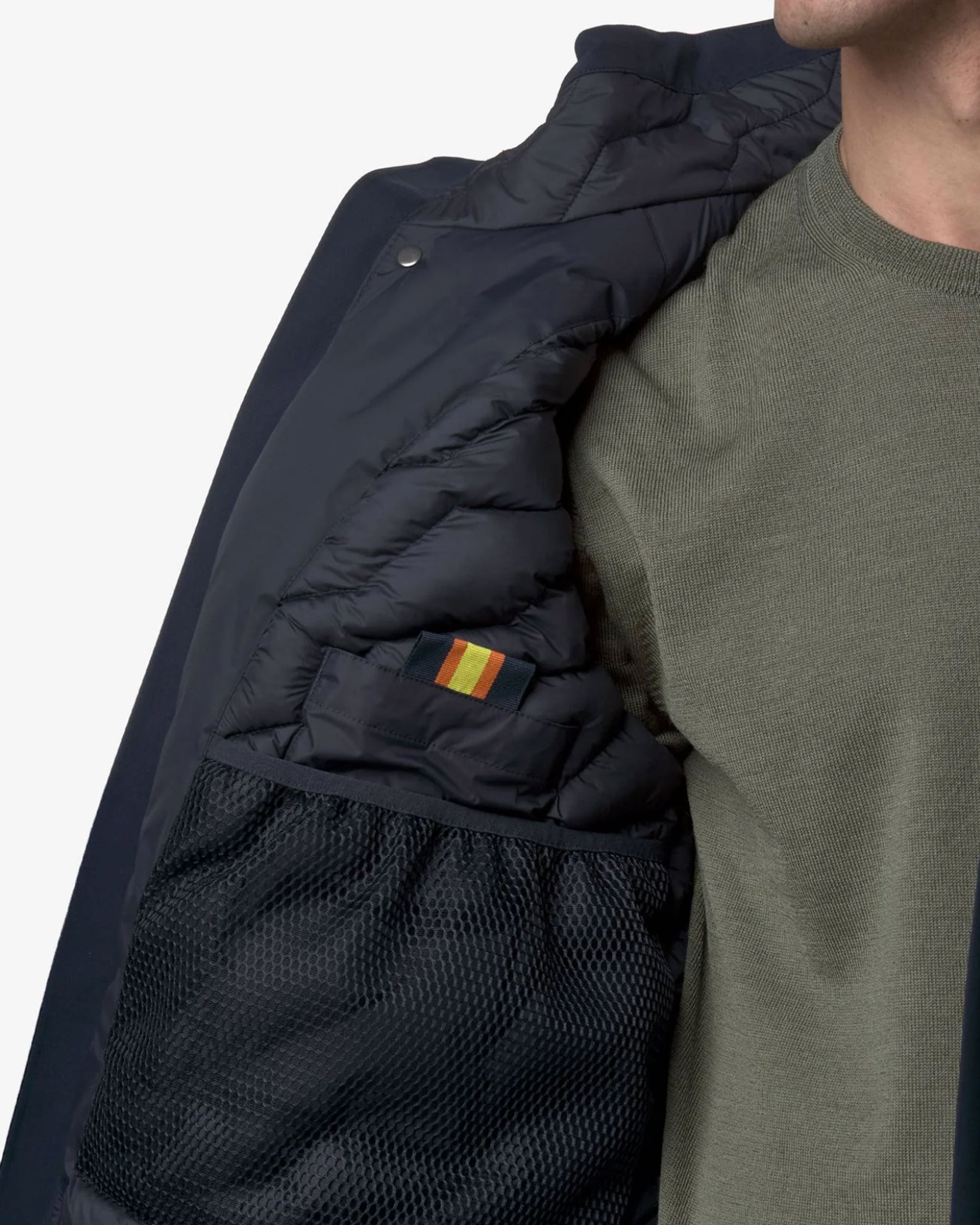 Giacca Uomo K-Way Thomal Bonded Padded Blu