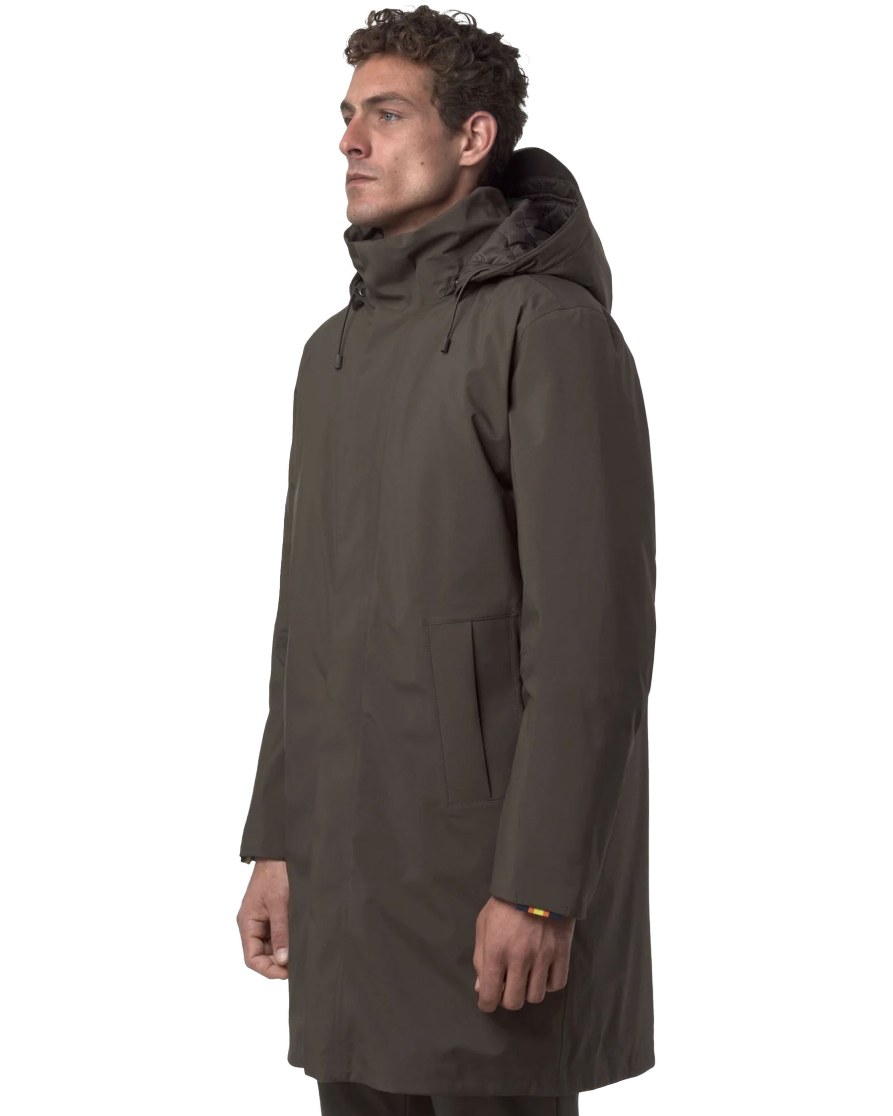 Giacca Uomo K-Way Thomal Bonded Padded Marrone