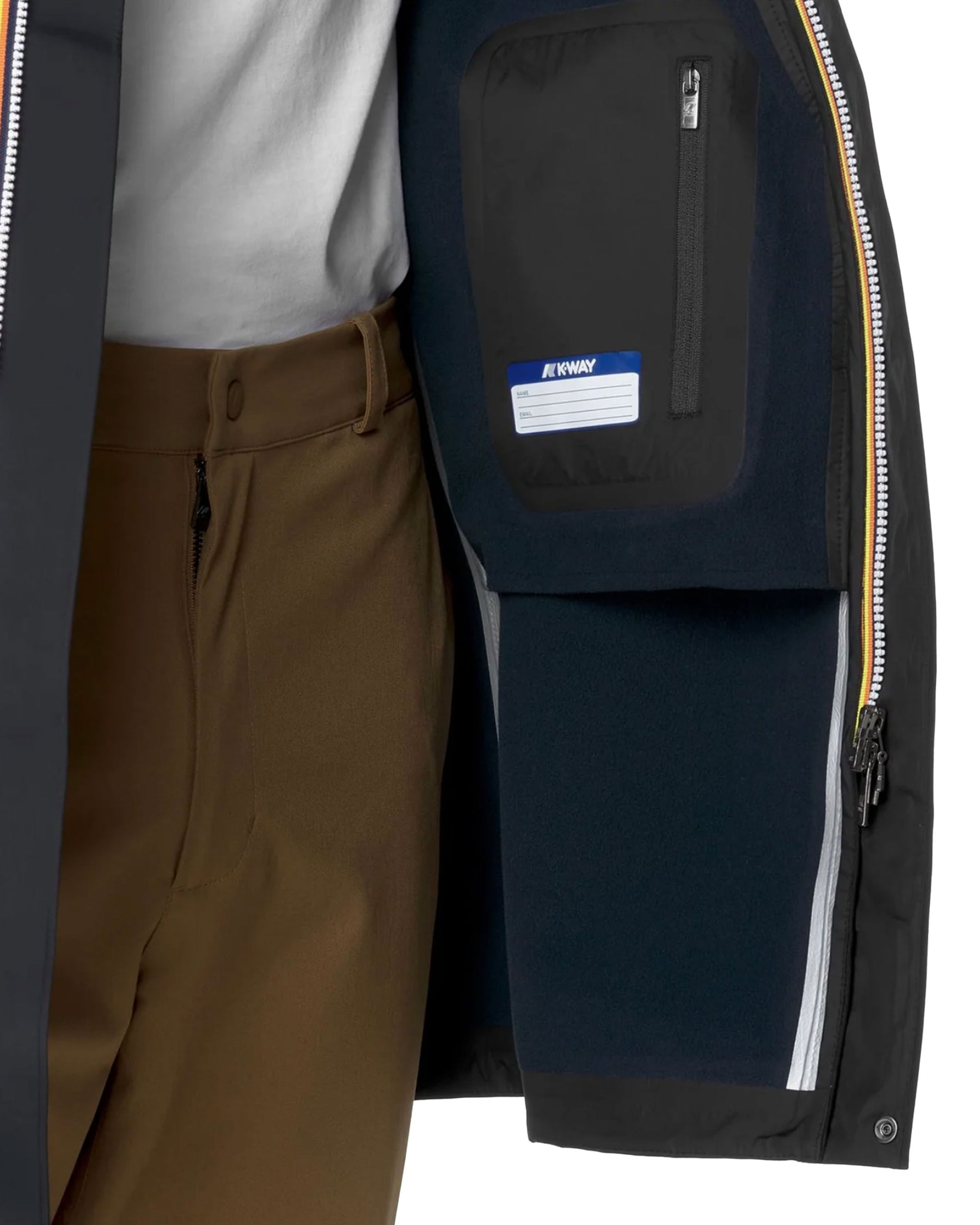 Giacca Uomo K-Way Thomas Bonded Nero