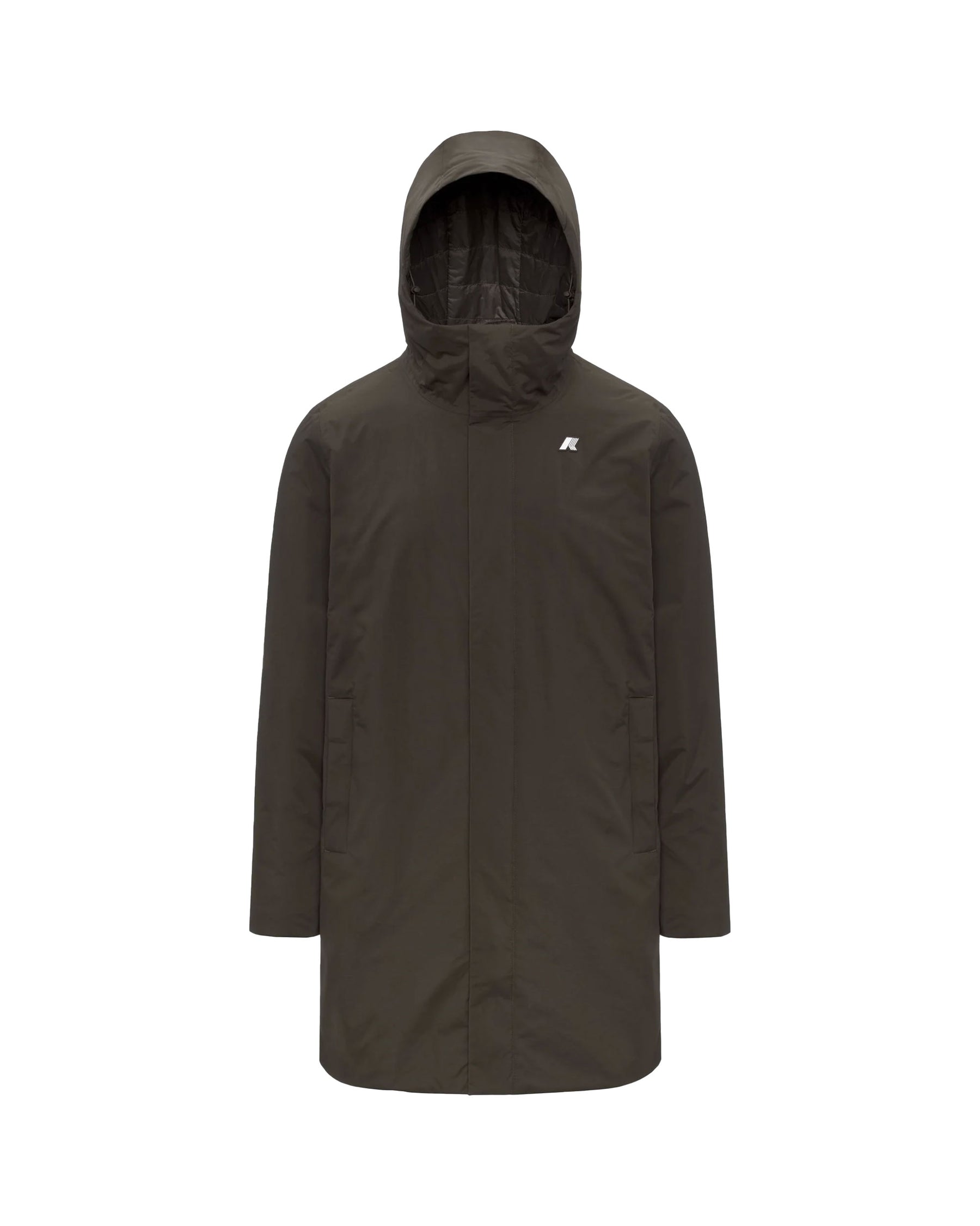 Man's Jackets K-Way Thomas Warm Ottoman Black Olive