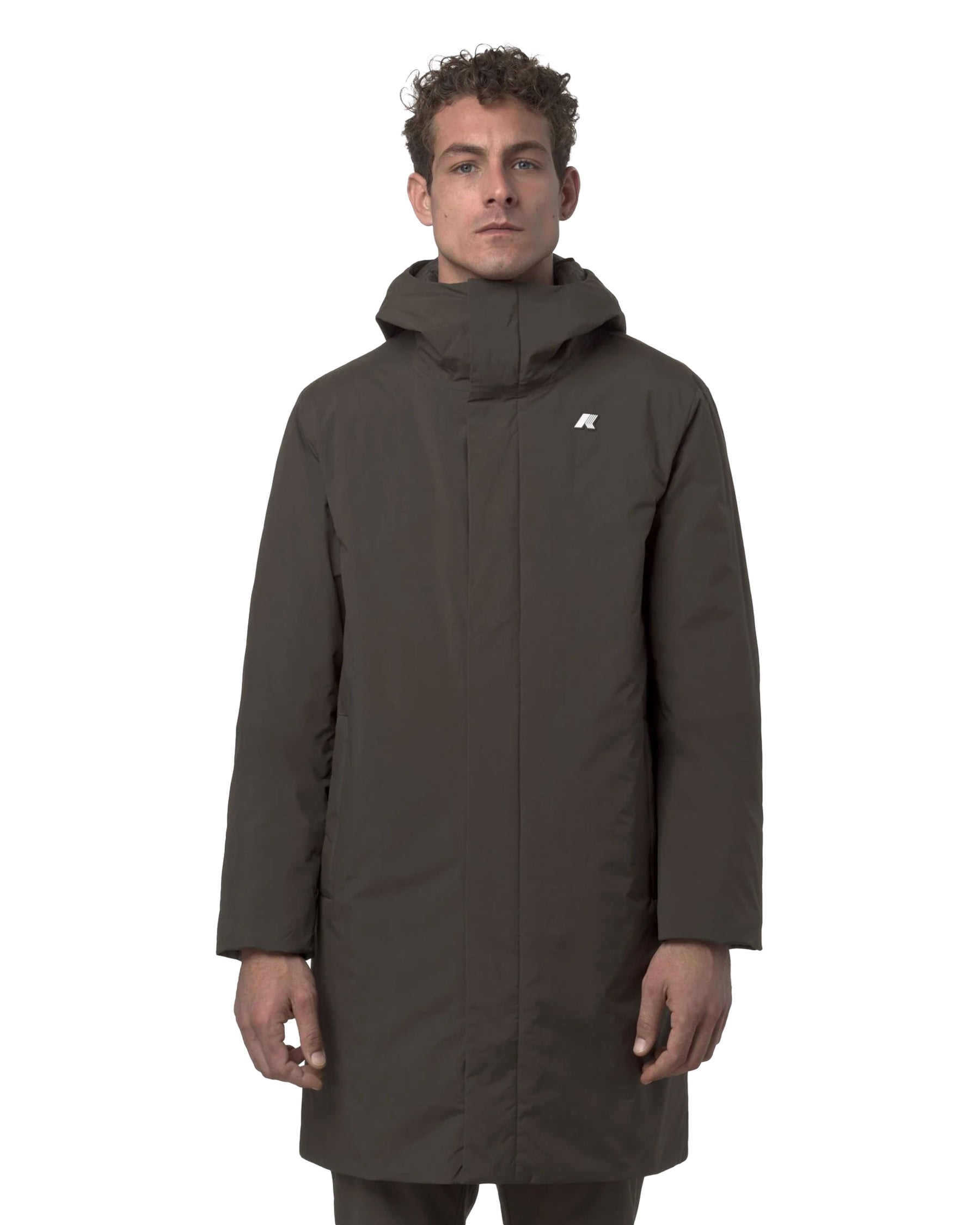 Man's Jackets K-Way Thomas Warm Ottoman Black Olive