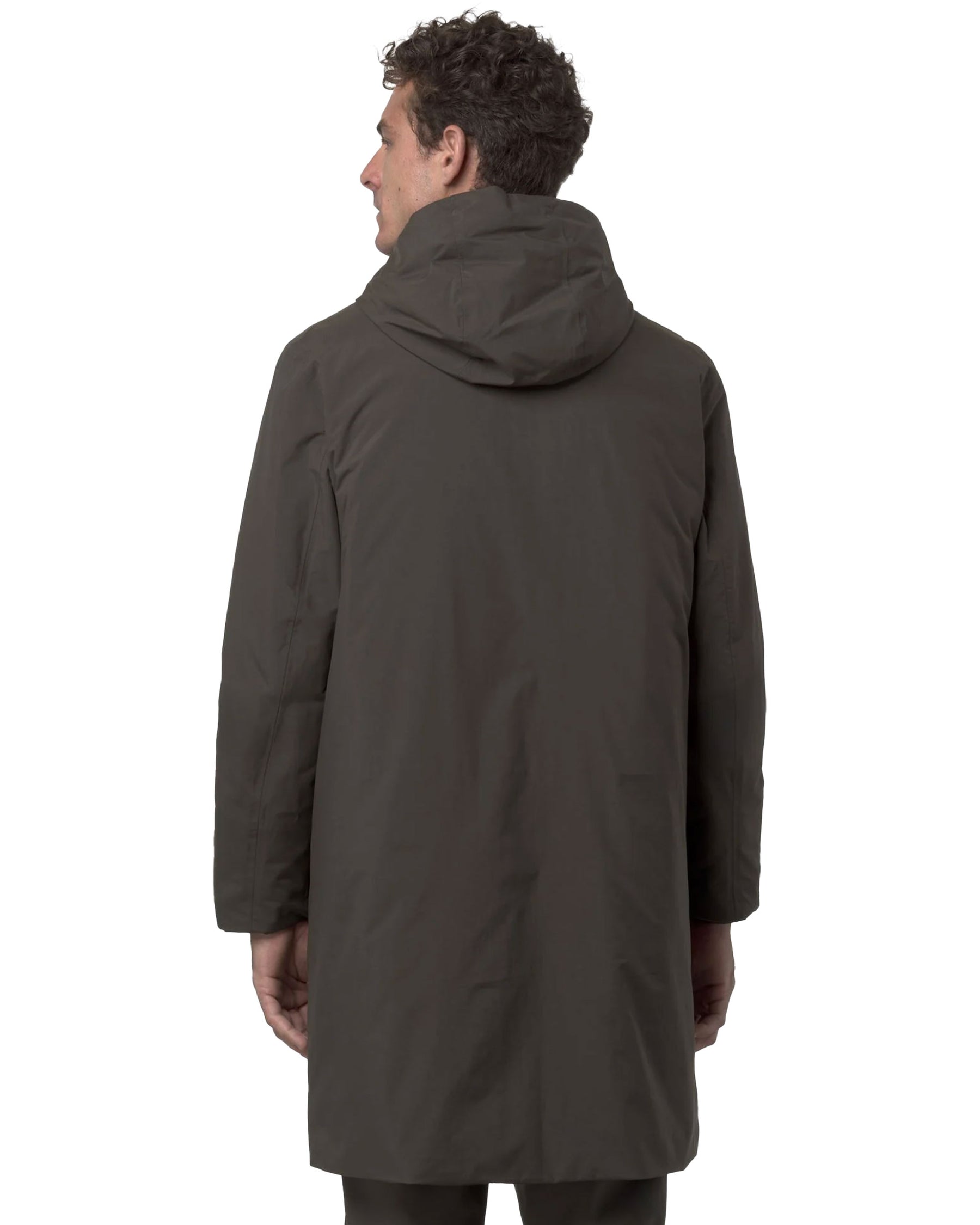 Man's Jackets K-Way Thomas Warm Ottoman Black Olive