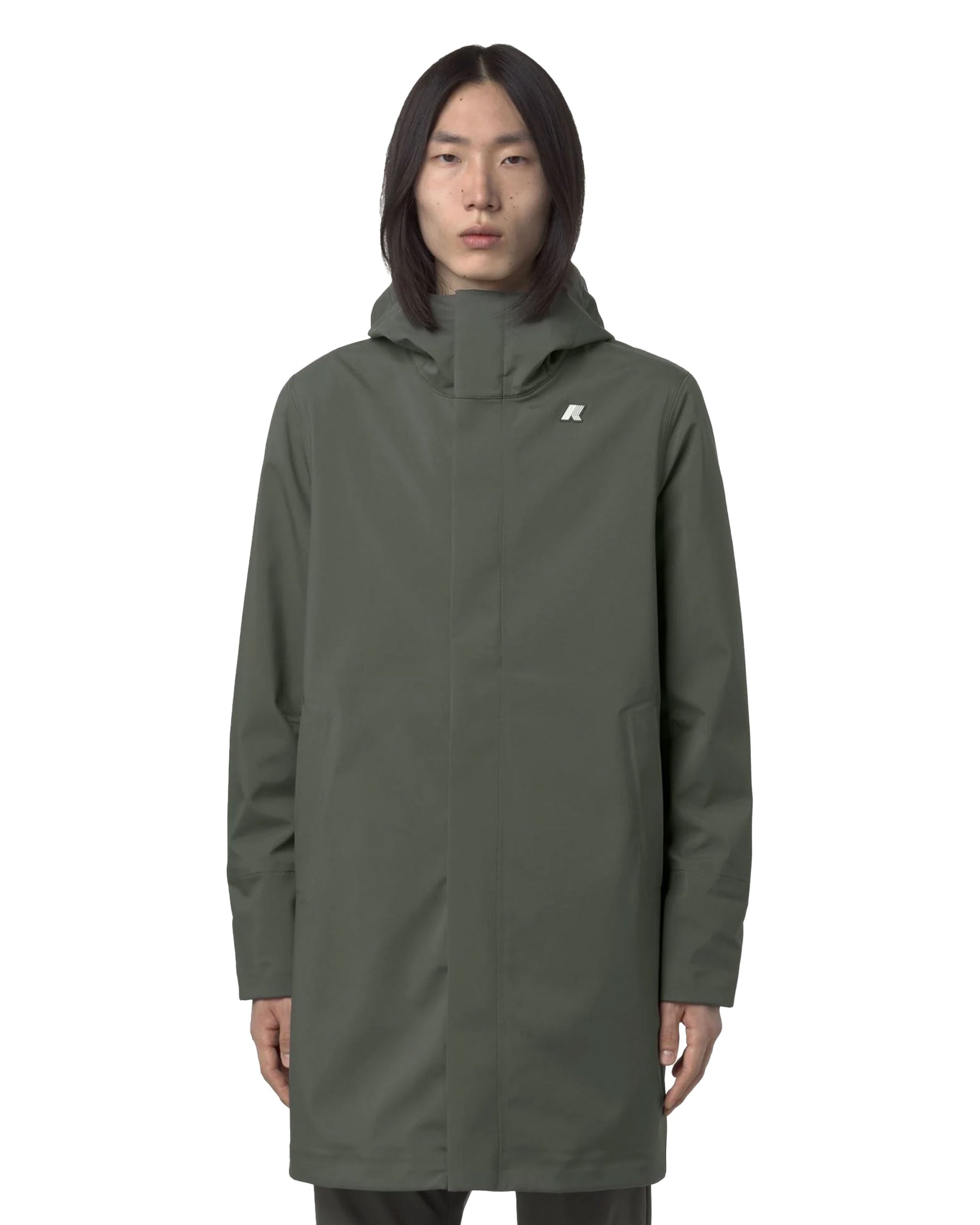 Man's Jackets K-Way Tomas Bonded Olive Green