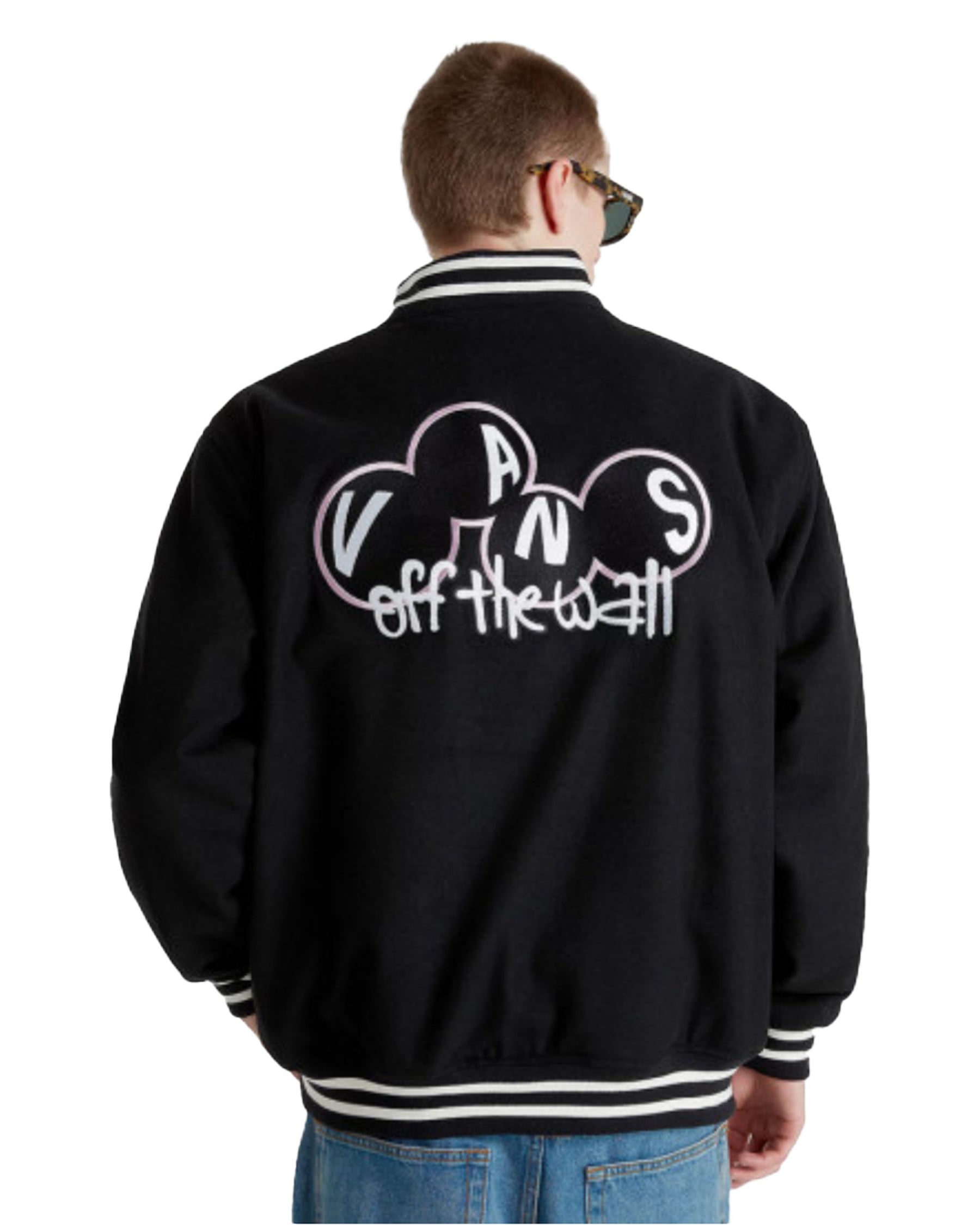 Giacca Uomo Vans Scuttle Baseball Jacket Black