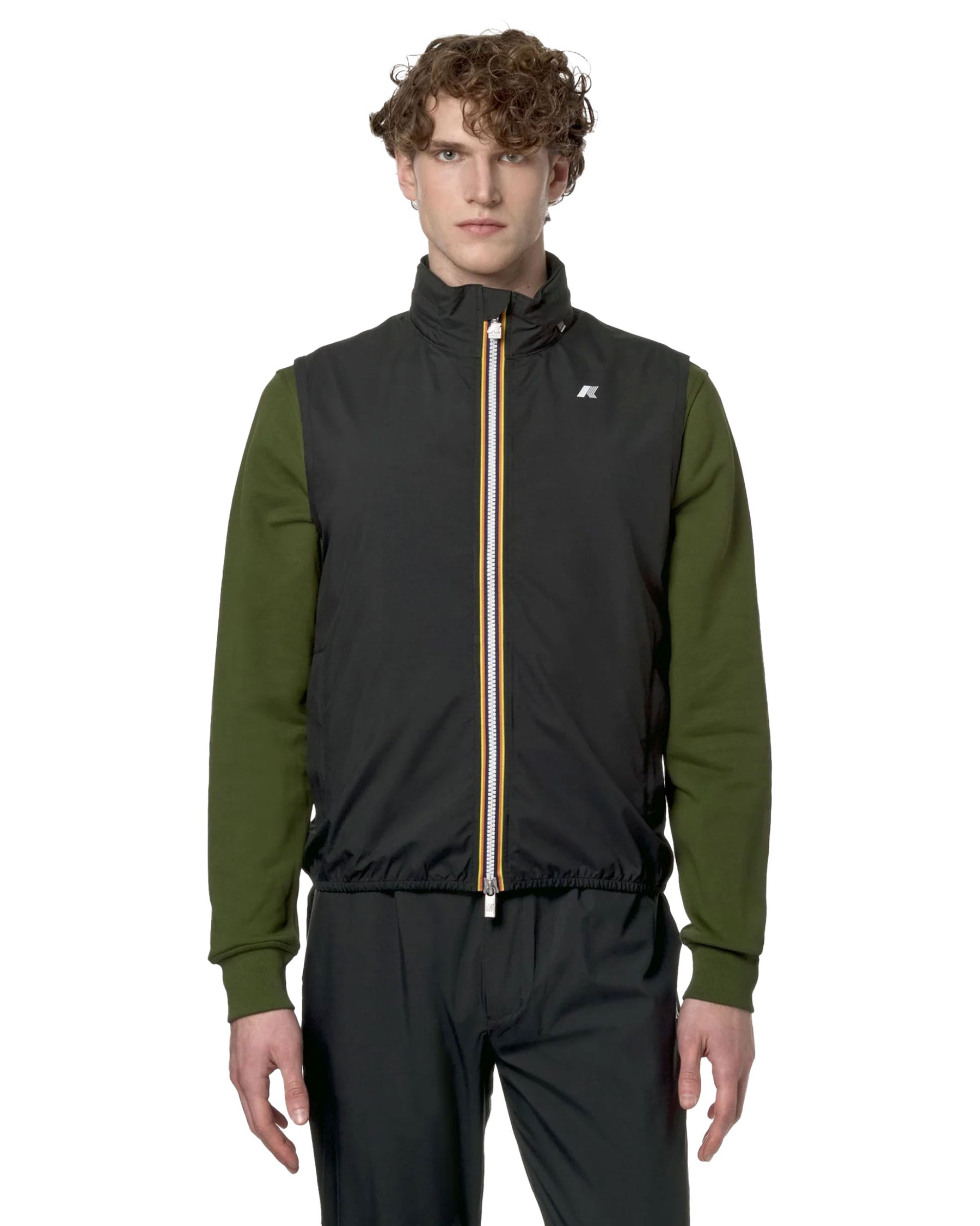 Gilet Uomo K-Way Valen Stretch Dot Nero