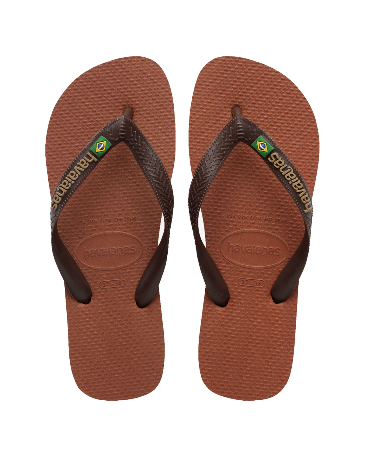 Infradito Havaianas Brasil Logo Rust-Coffee