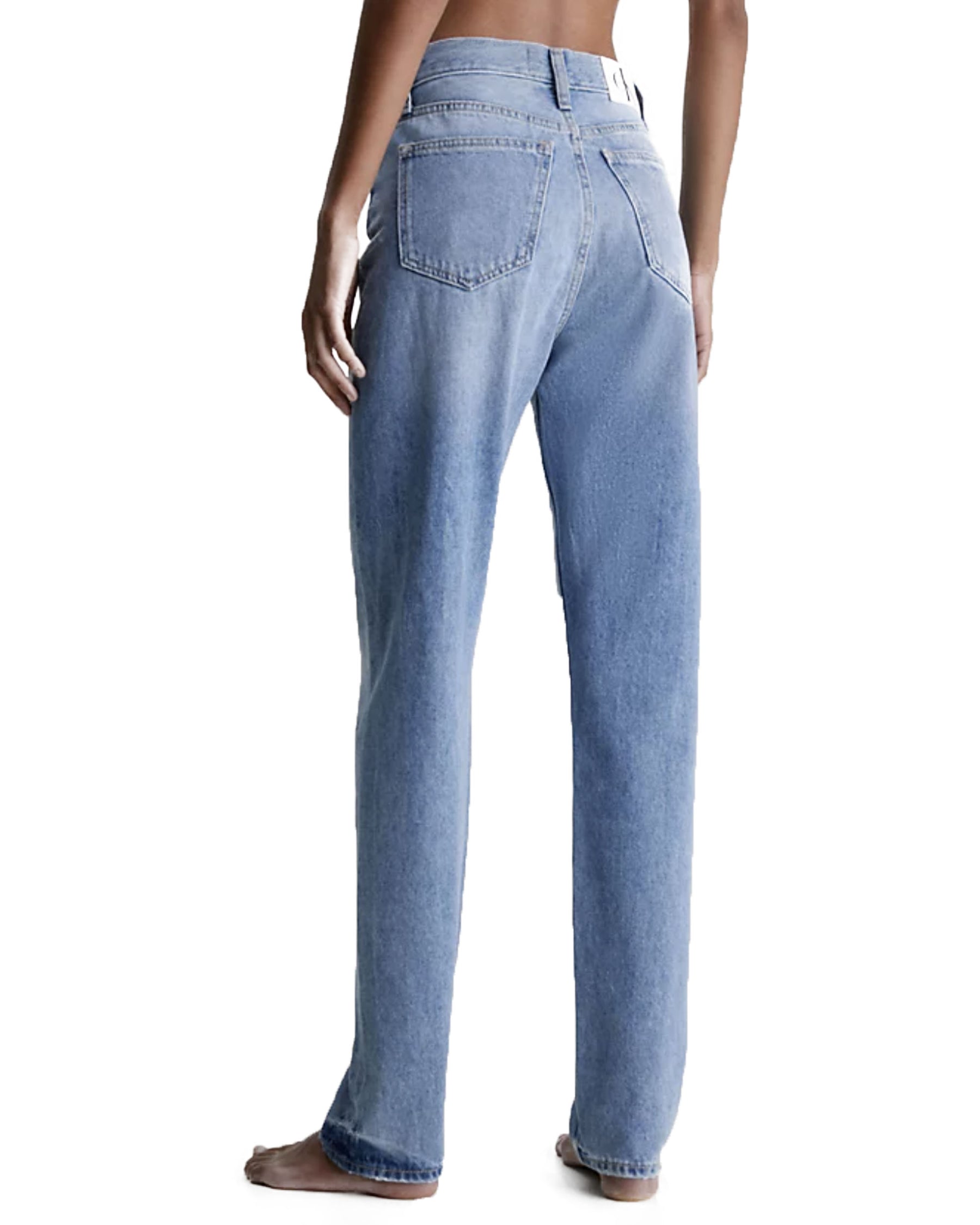 Woman Jeans Calvin Klein Authentic Slim Straight Denim Medium