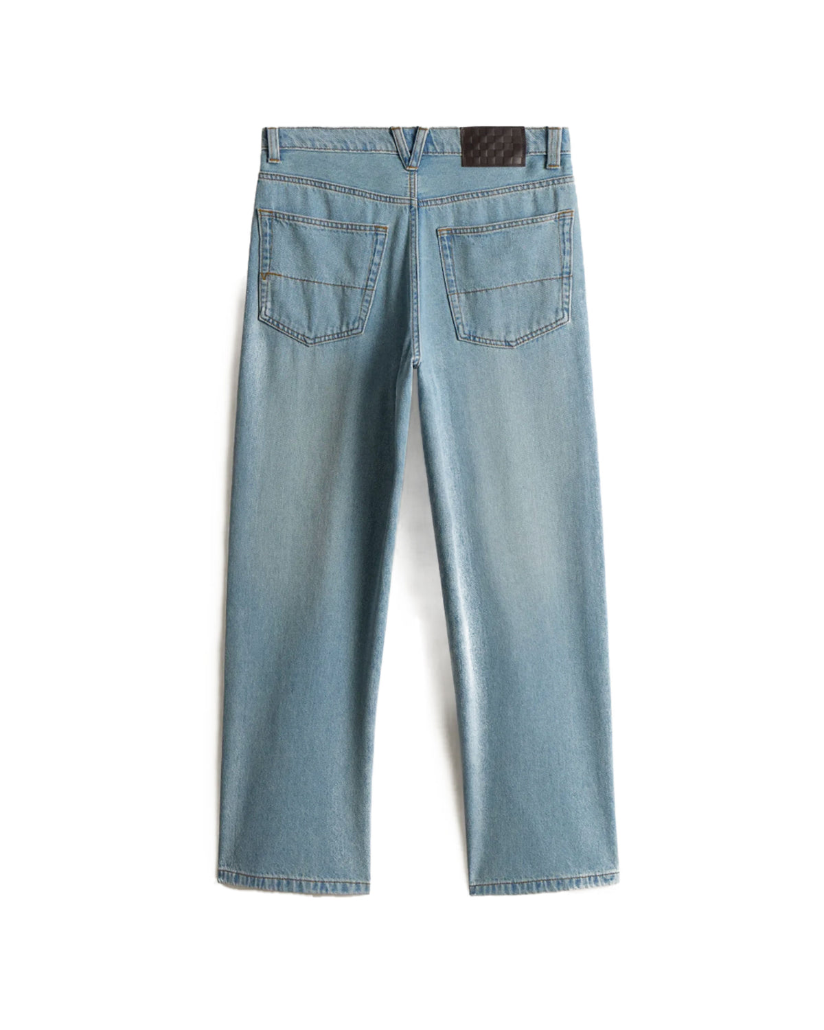 Jeans Donna Vans Cinched Check 5 Baggy Blu Chiaro