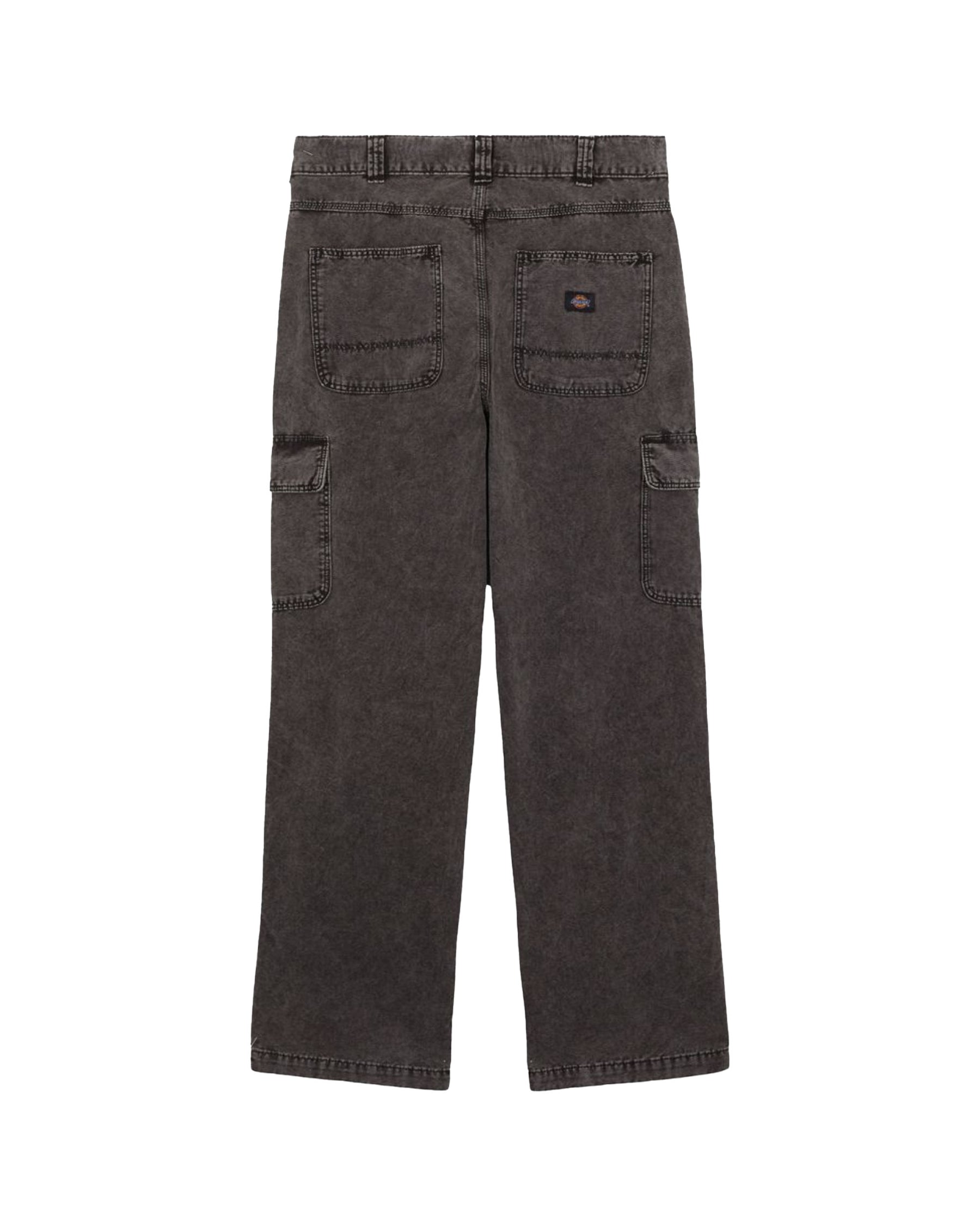 Man Dickies Newington Pant Dble Dye Acid Wash Black