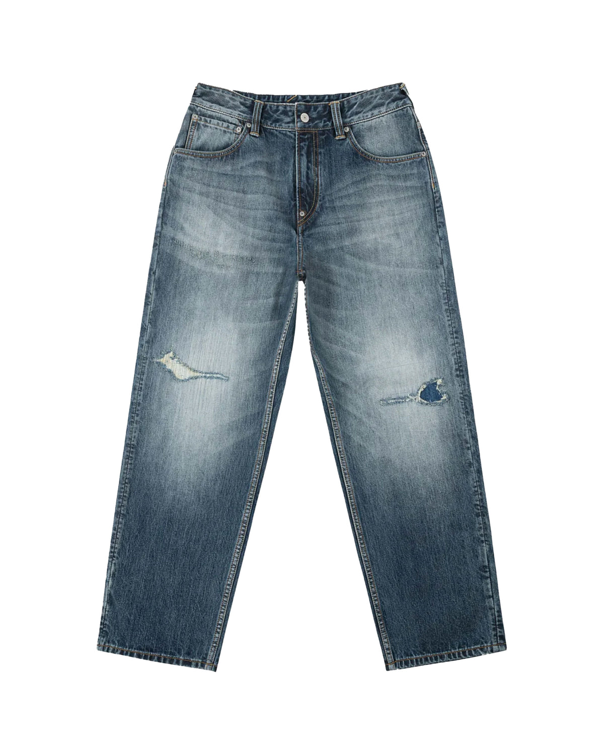 Jeans Uomo Evisu Pink Daicock Ripped Jeans Indigo