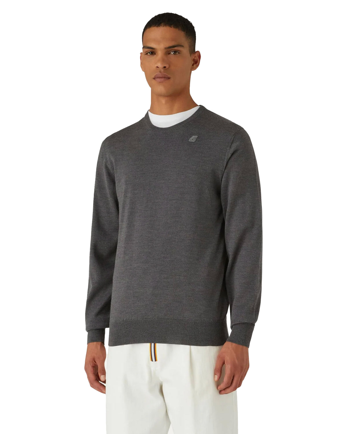 K-Way Pullover Crewneck Sebastien Merino Grey