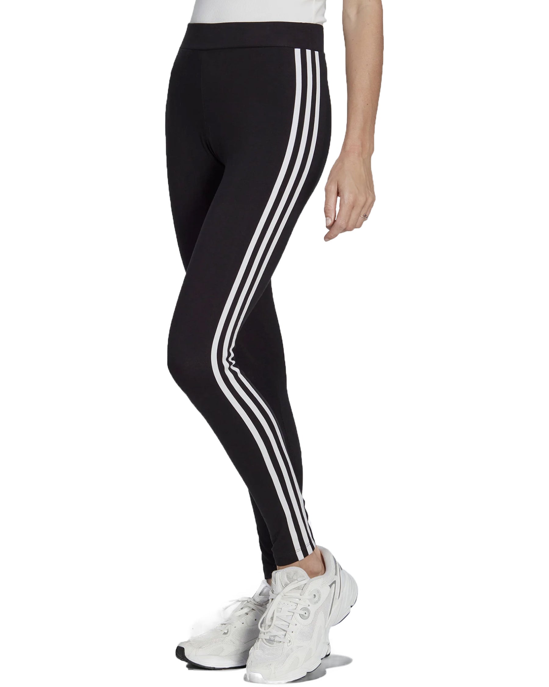 Legging Donna Adidas Nero 3 Stripe